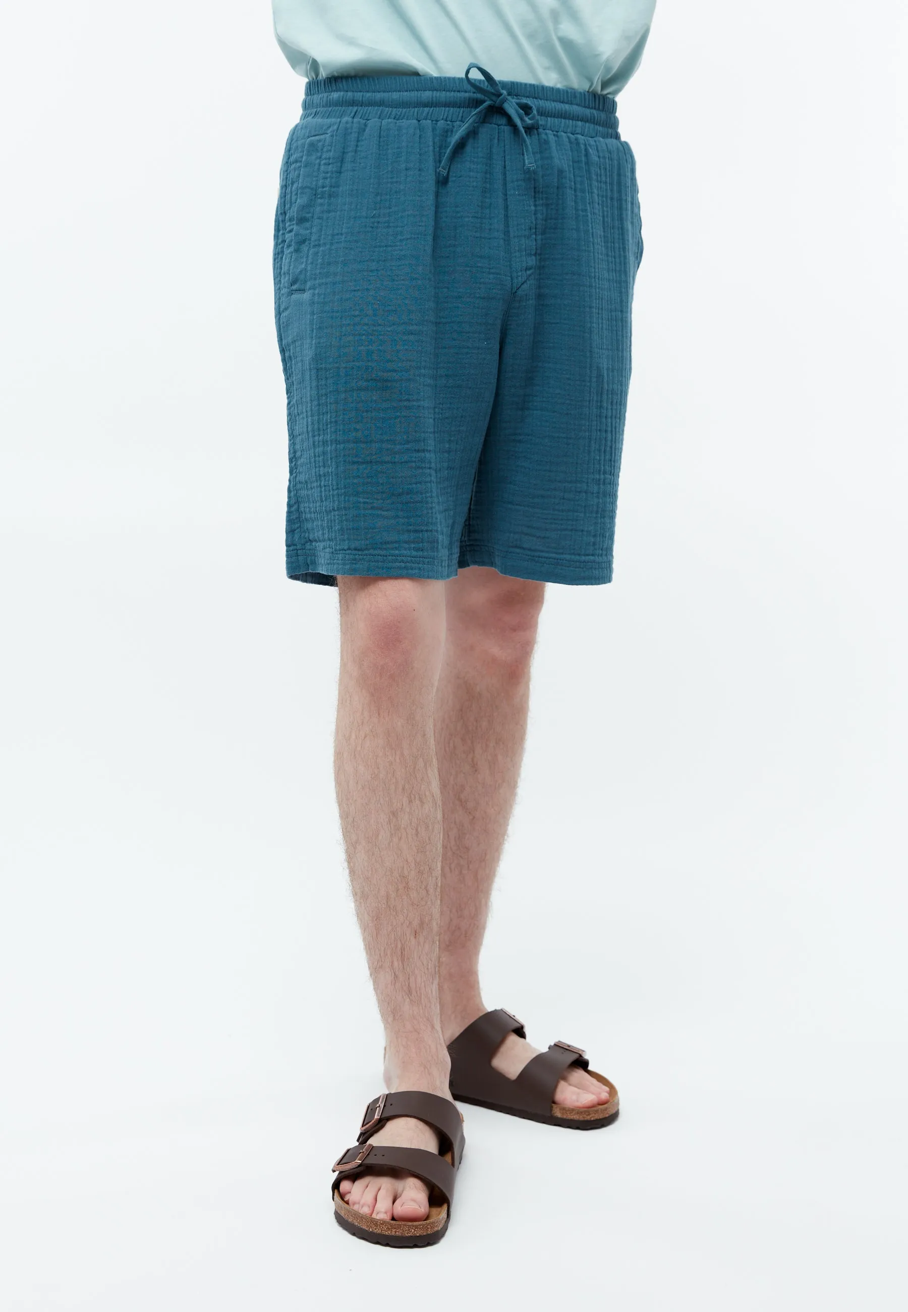 GBPASCAL shorts made from organic cotton muslin - basalt (muslin) Givn Berlin