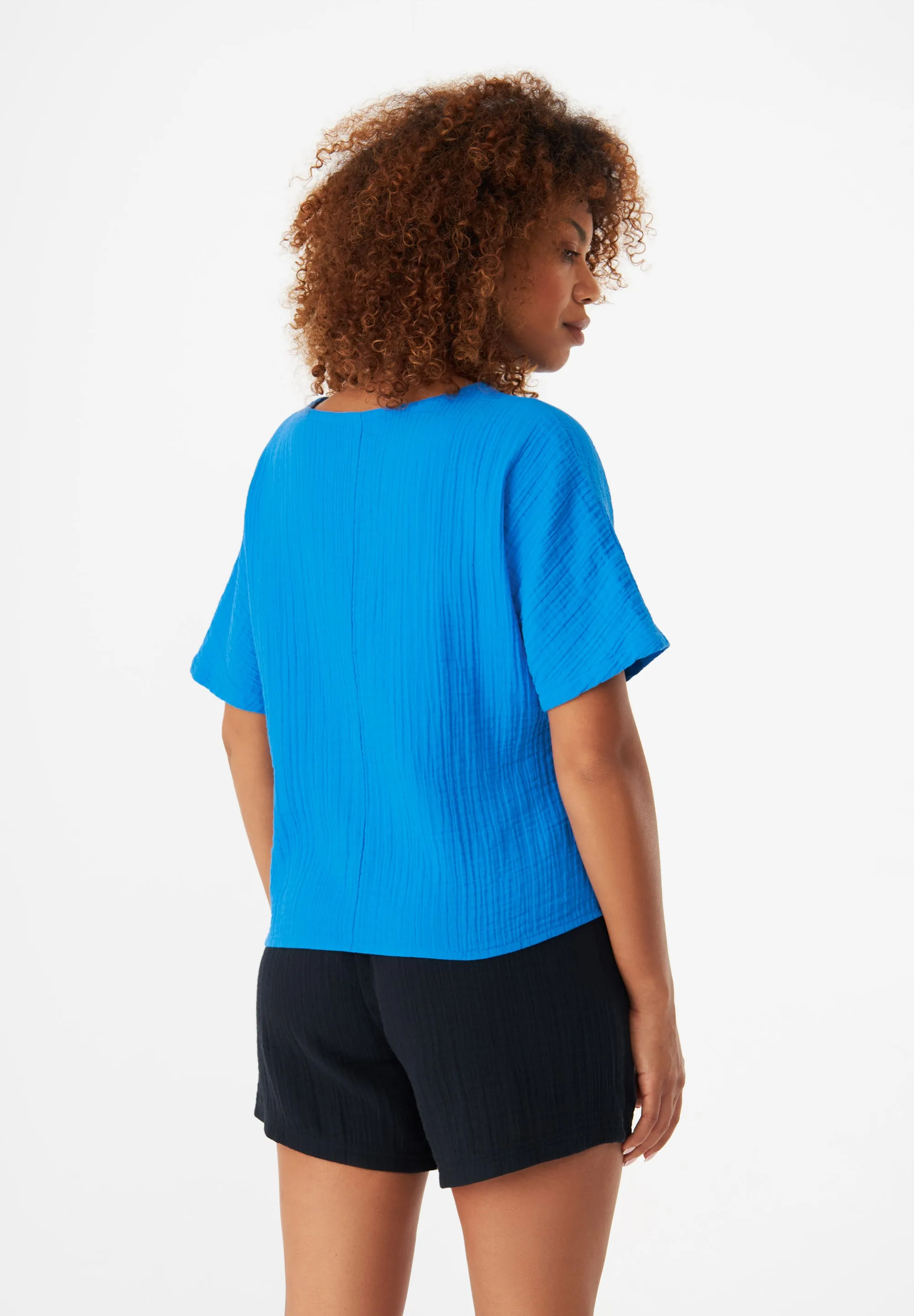 GBPINA relaxed fit muslin T-shirt made from organic cotton - French Blue (muslin) Givn Berlin
