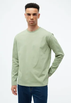 GBPITTIE Heavyweight longsleeve made from organic cotton - Absinthe Green Givn Berlin