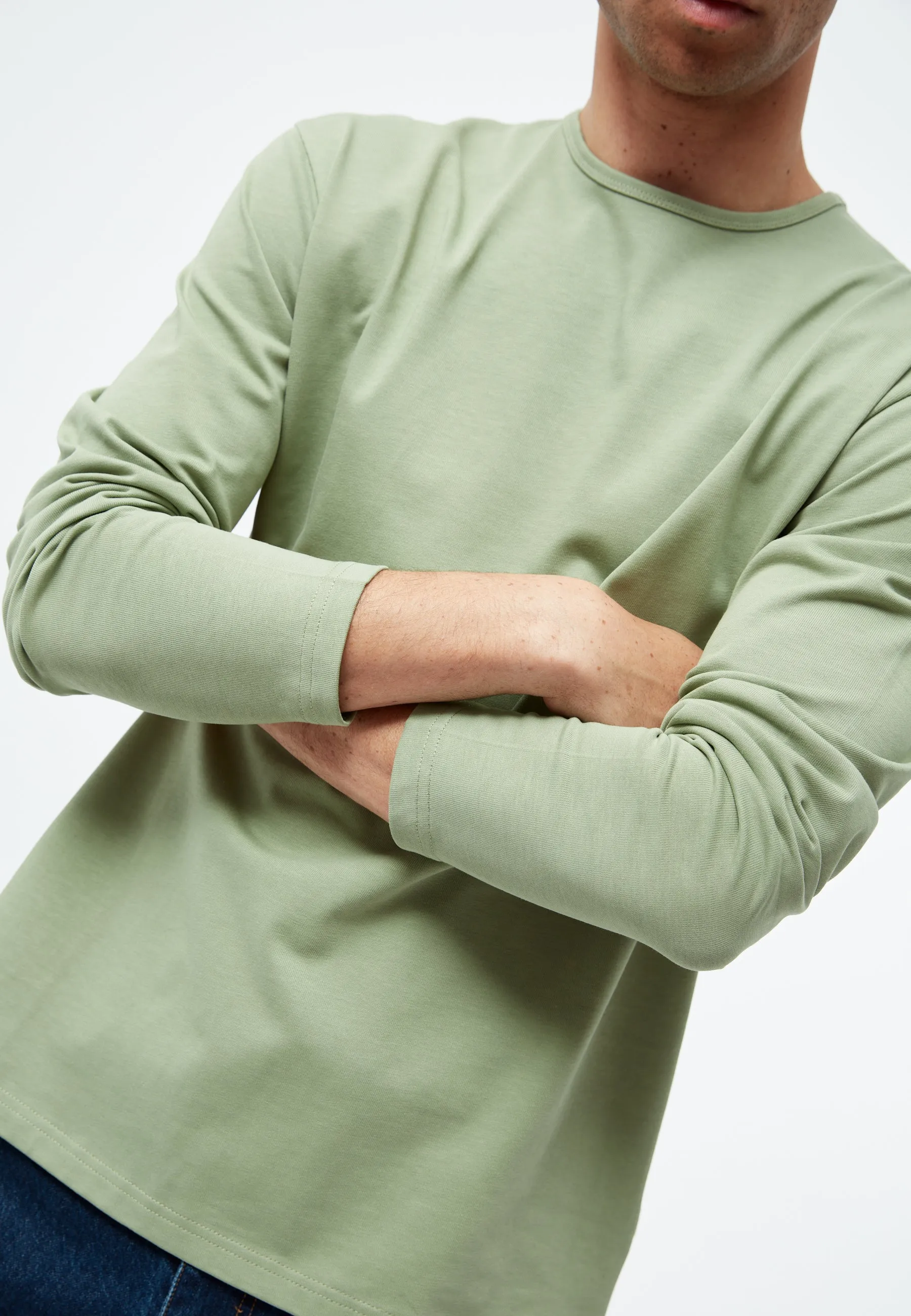 GBPITTIE Heavyweight longsleeve made from organic cotton - Absinthe Green Givn Berlin
