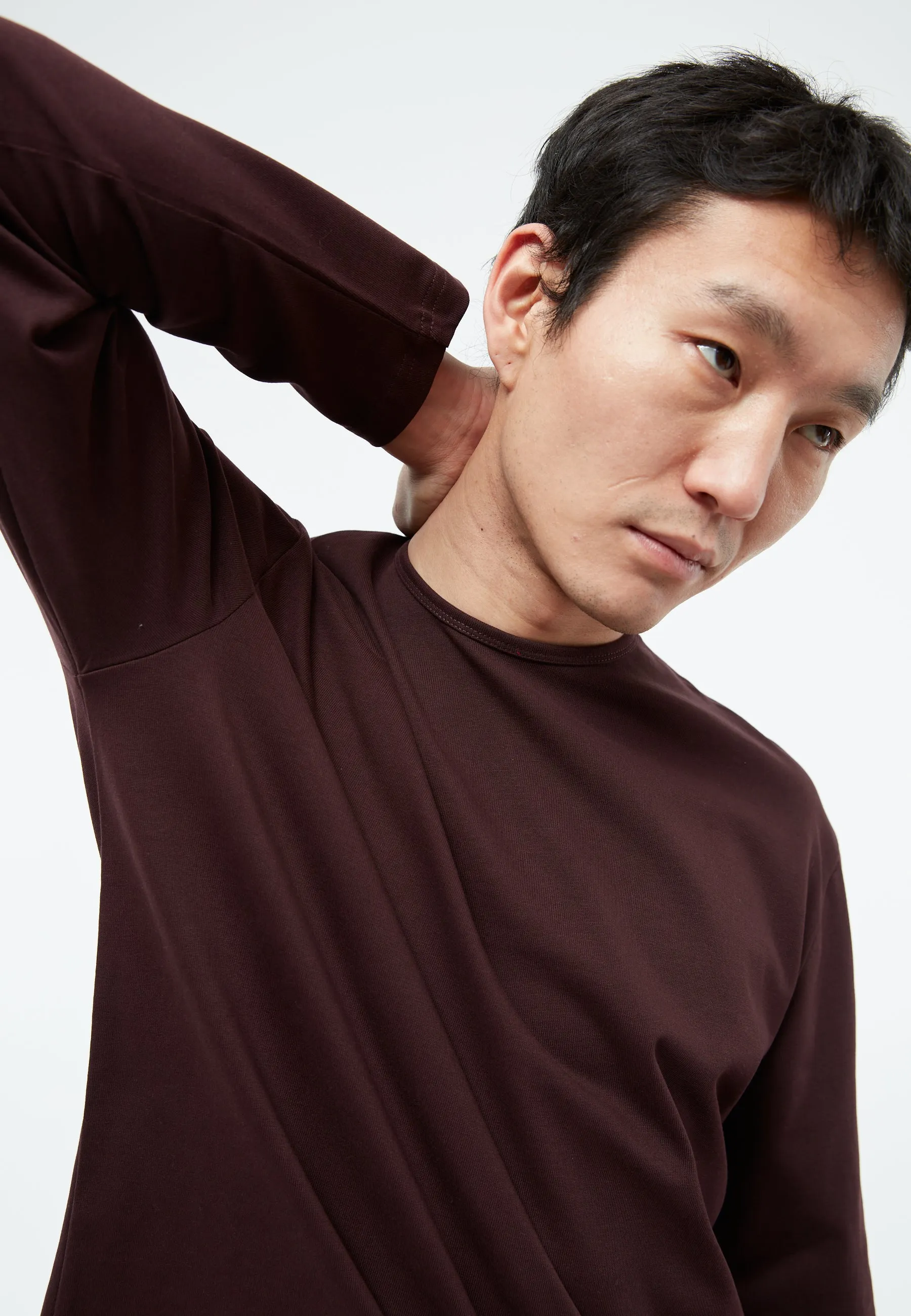 GBPITTIE Heavyweight longsleeve made from organic cotton - Midnight Plum Givn Berlin