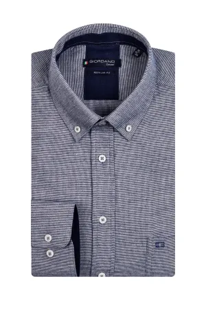 Giordano Ivy Long Sleeve Shirt Blue