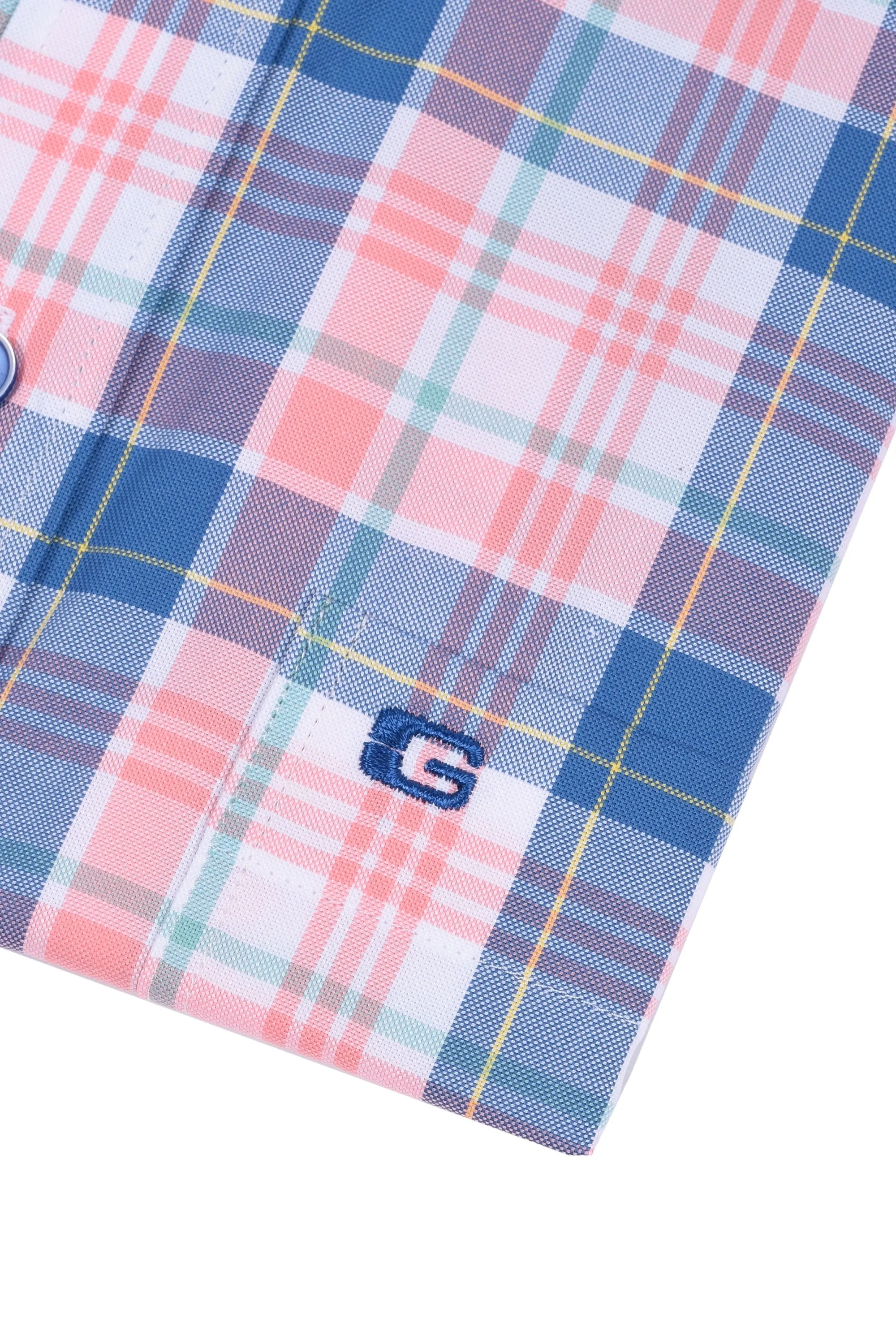 Giordano Regular Fit Shirt Pink Multi Check