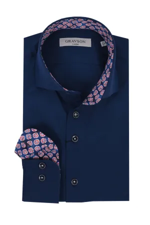 Gravson London Navy Shirt Navy