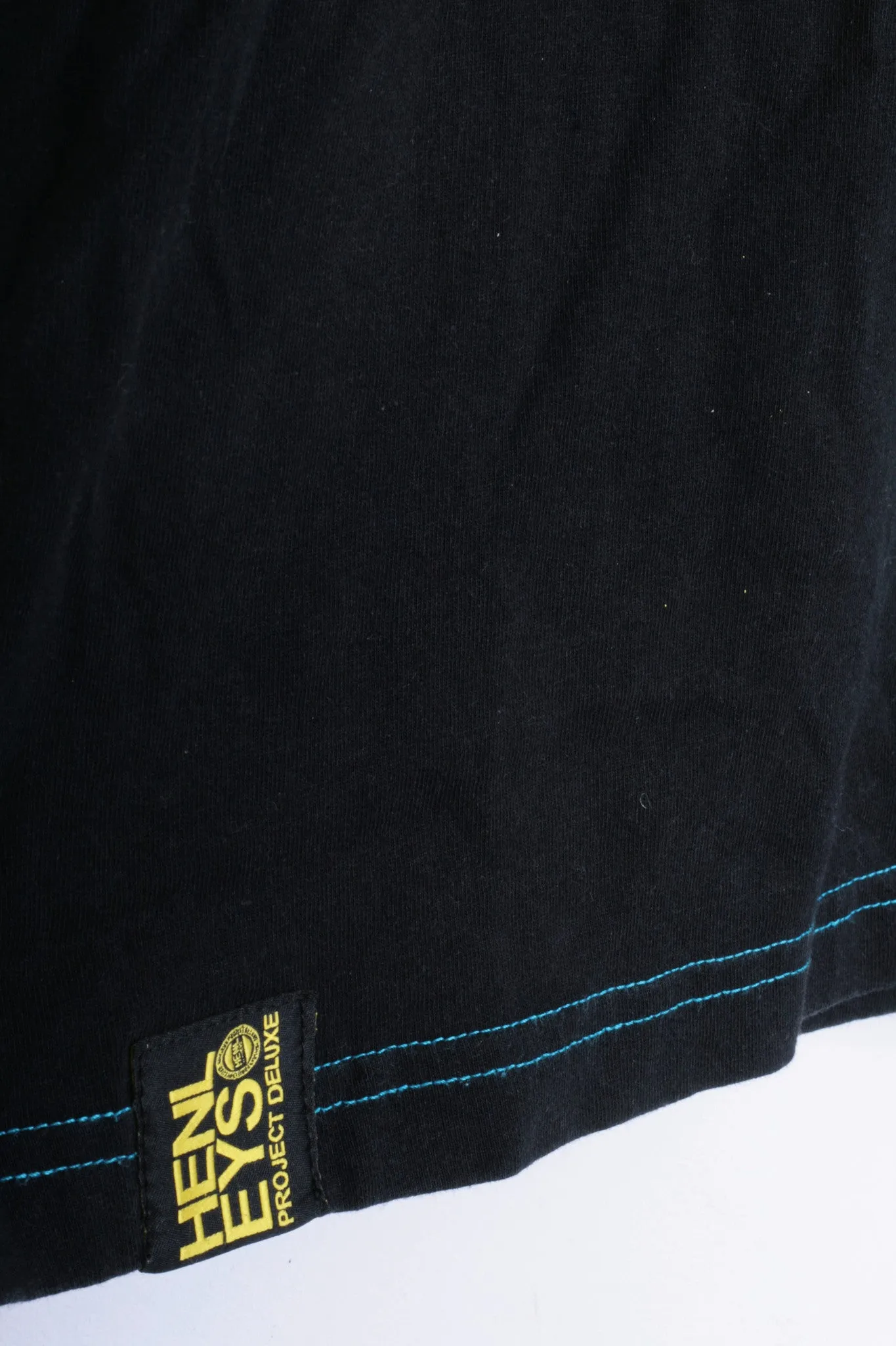 Henleys Mens 2 M Shirt Black V Neck Cotton Summer Project Deluxe