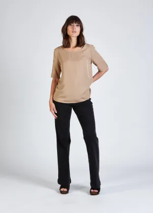 ISLA blouse shirt made from TENCEL™ Lyocell - Light Camel (Tencel) Givn Berlin