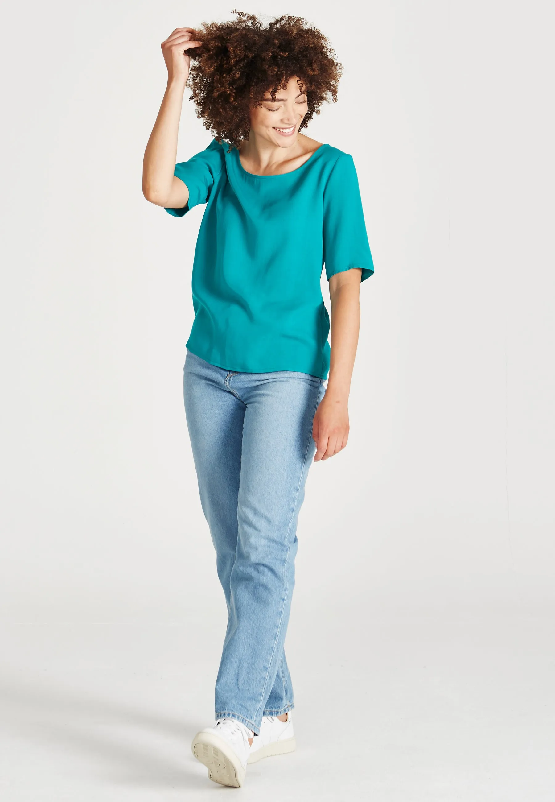 ISLA blouse shirt made from TENCEL™ Lyocell - Sea Green (Tencel) Givn Berlin