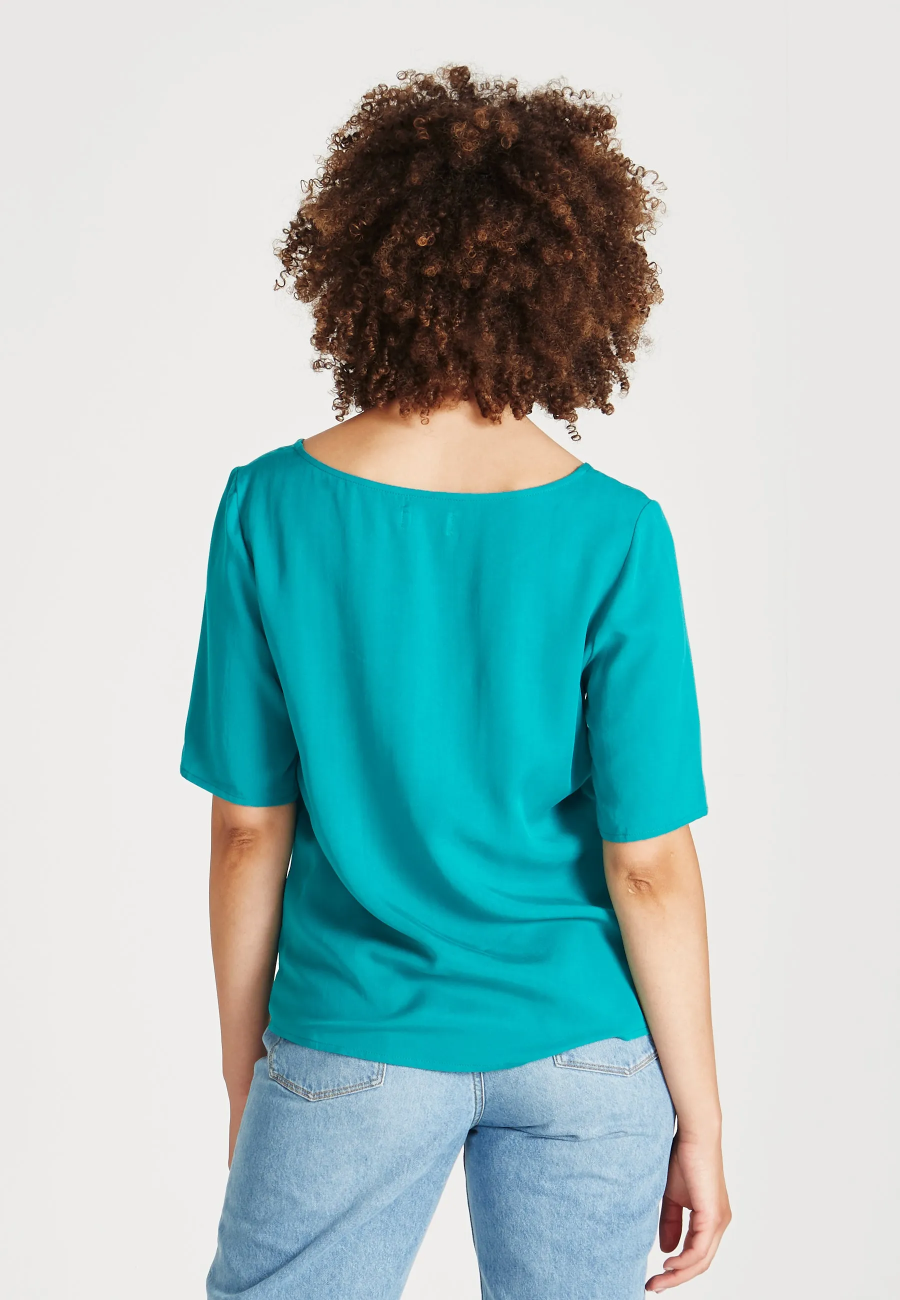 ISLA blouse shirt made from TENCEL™ Lyocell - Sea Green (Tencel) Givn Berlin