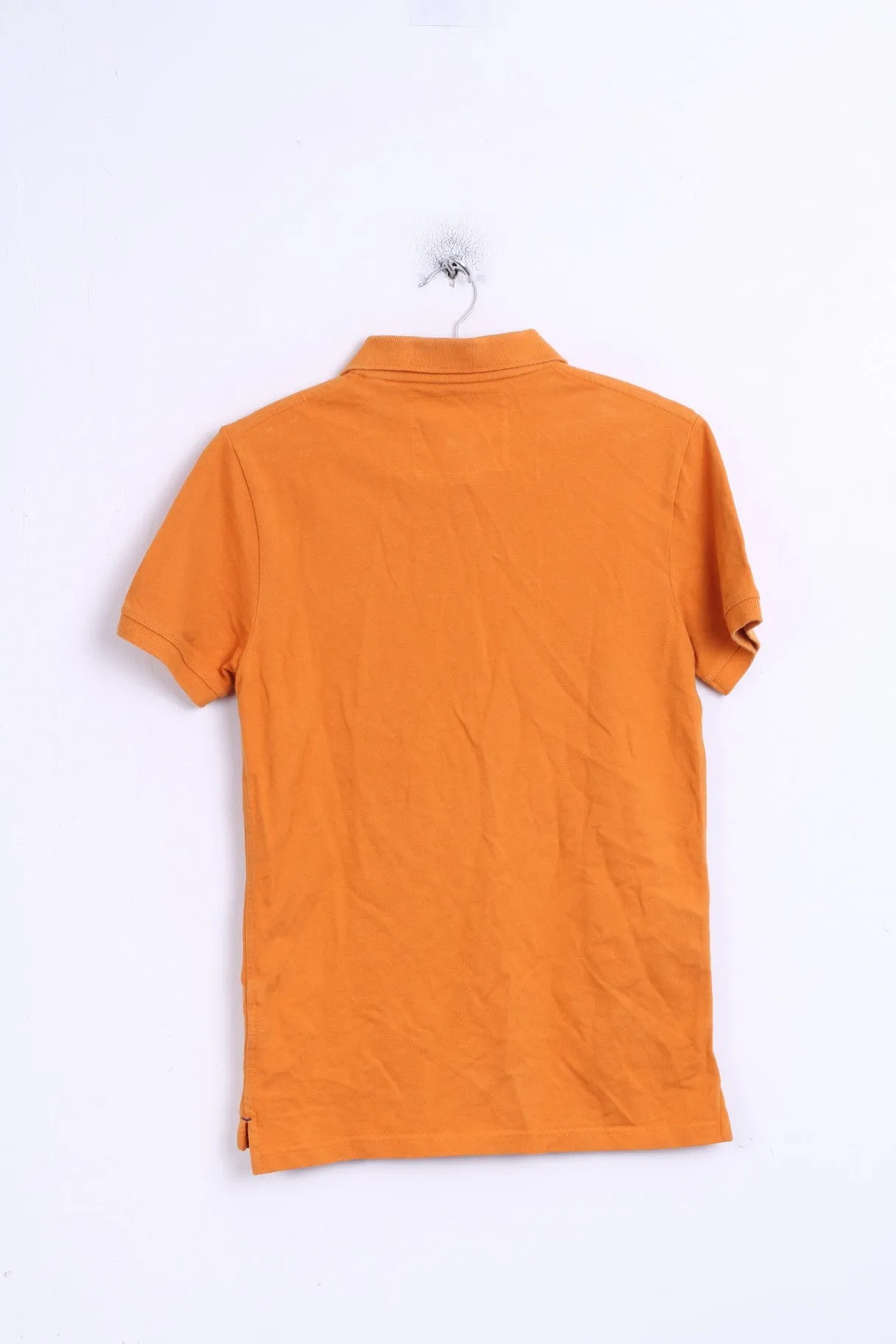 Jack Willis Mens XS Polo Shirt Orange Cotton University Oufitters
