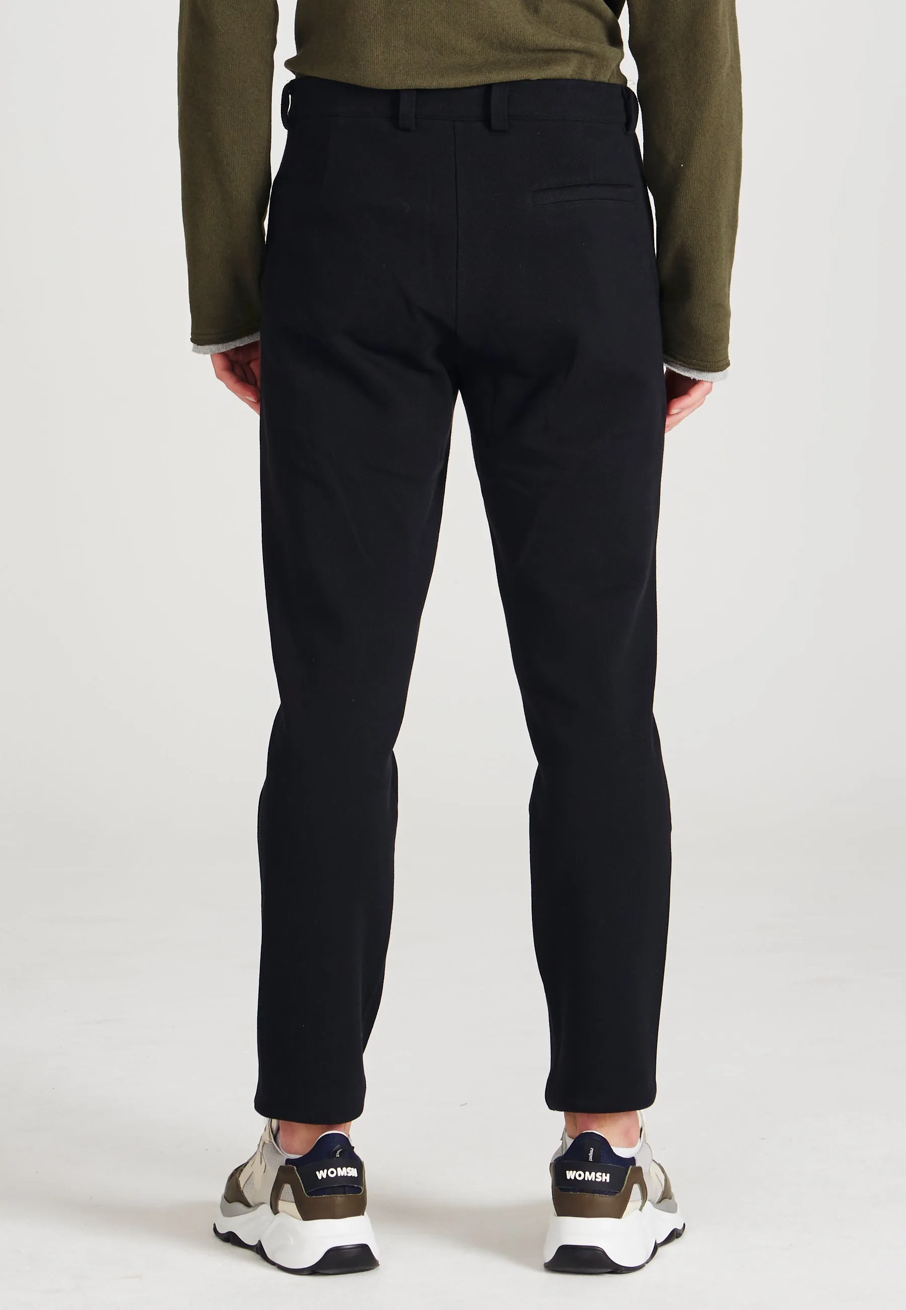 JASON chino pants made from organic cotton - Black (Structure) Givn Berlin