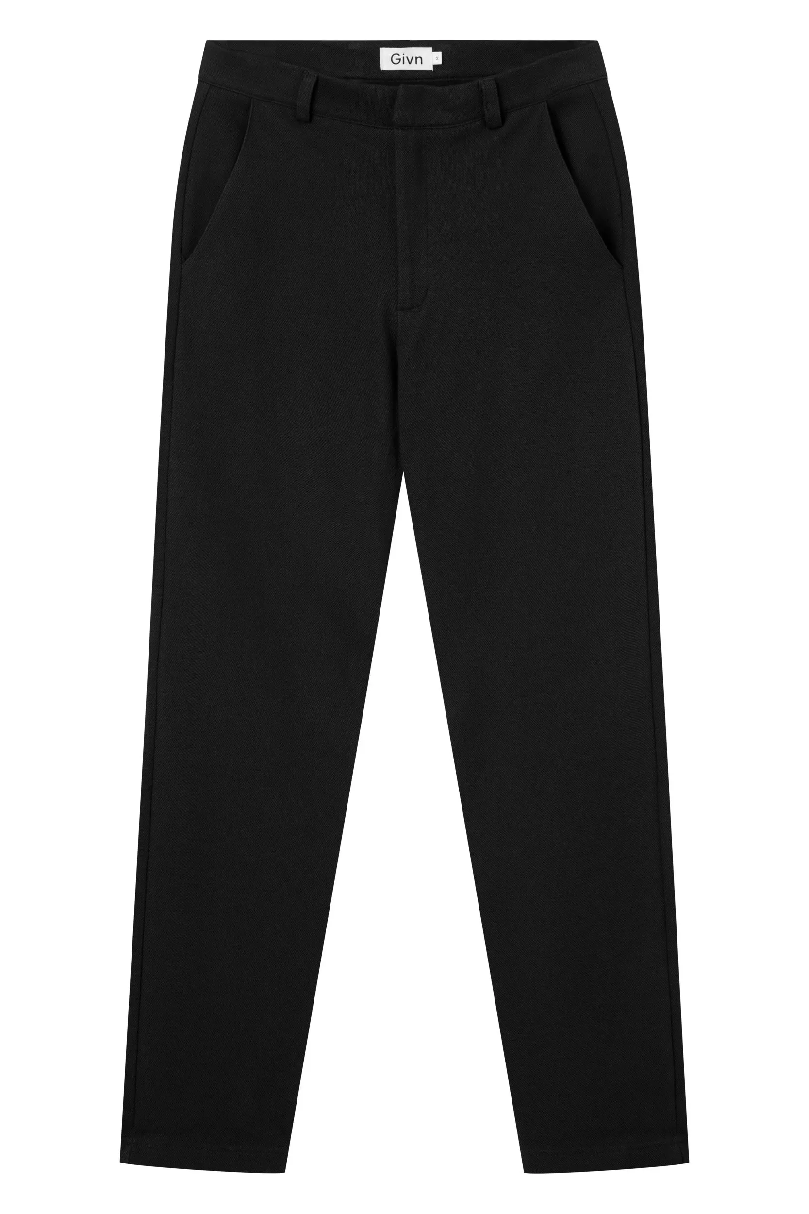 JASON chino pants made from organic cotton - Black (Structure) Givn Berlin