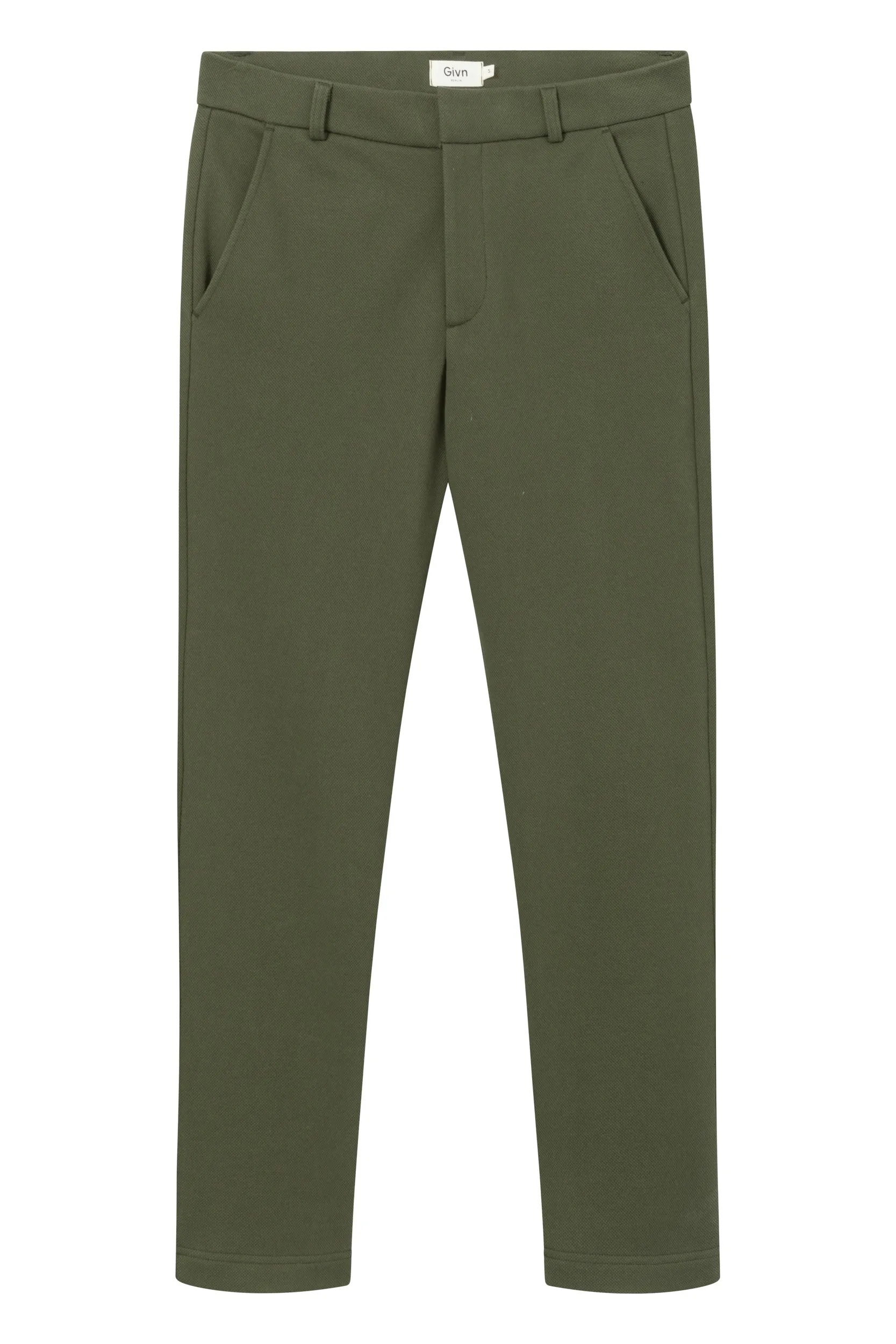 JASON chino trousers made from organic cotton - Moss Green (Structure) Givn Berlin