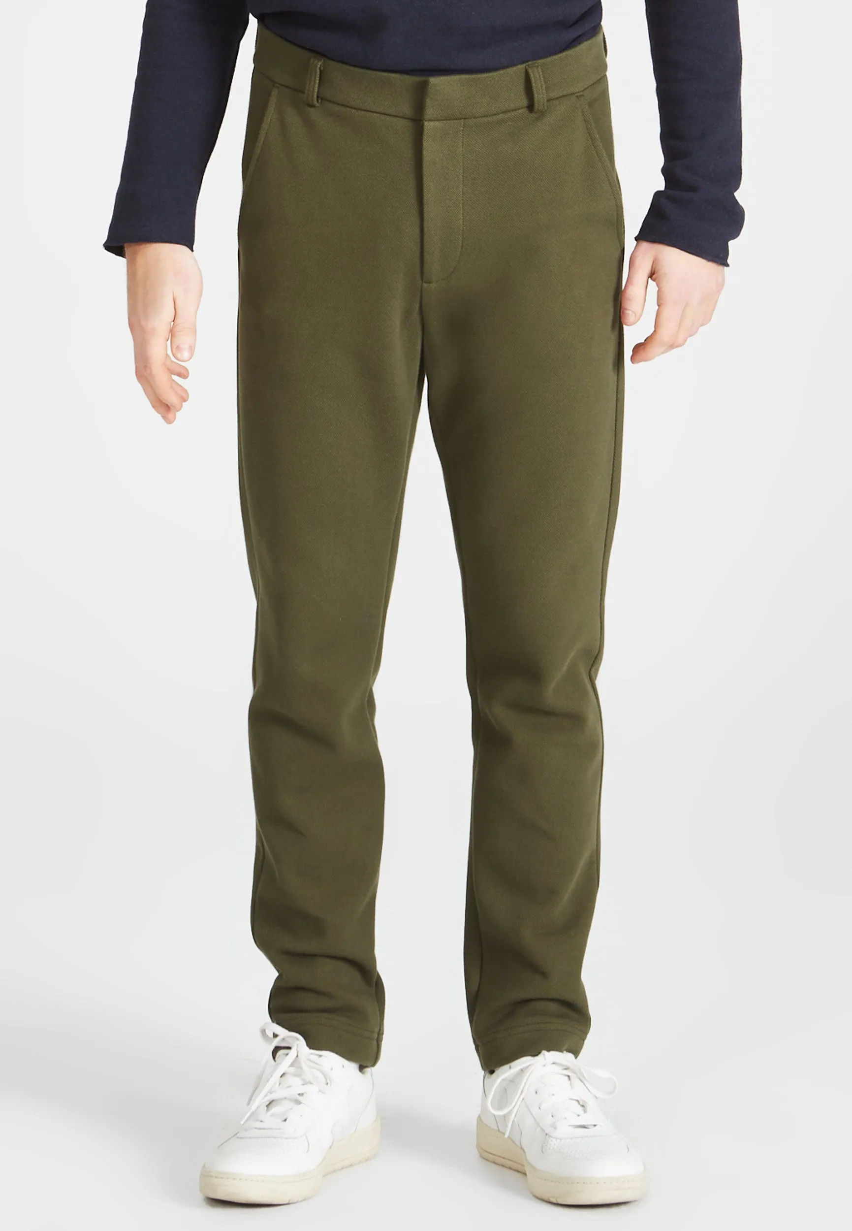 JASON chino trousers made from organic cotton - Moss Green (Structure) Givn Berlin