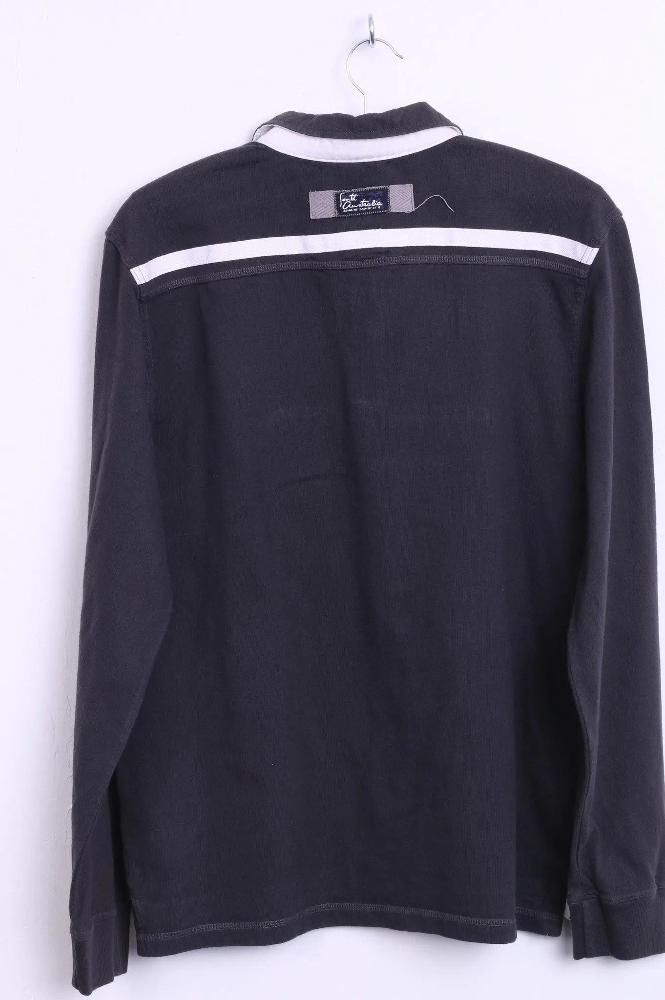 Kitaro Mens M Polo Shirt Dark Grey Cotton South Australian Sailing-Tour