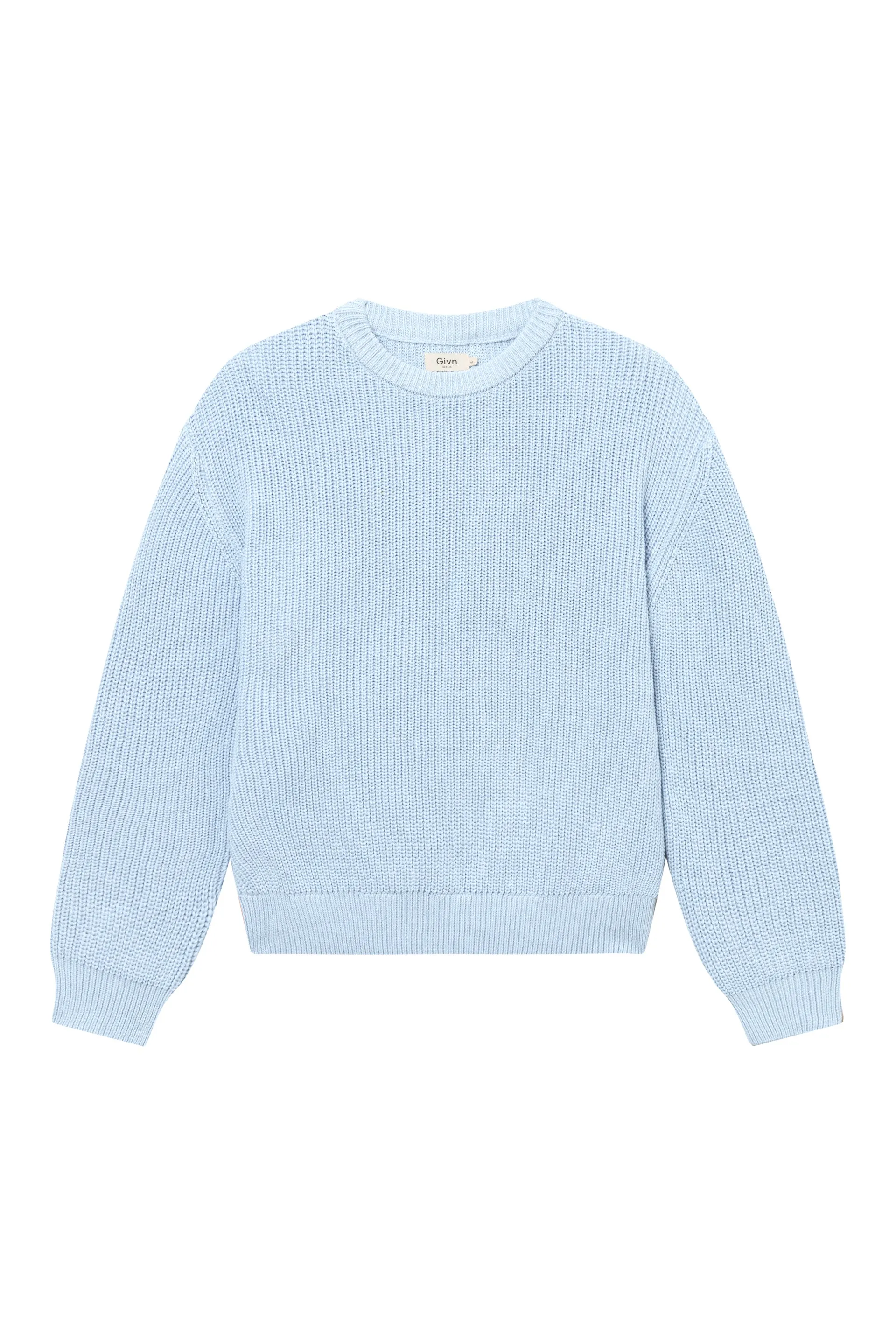 Knitted Sweater GBARIA Loose Fit Made From Organic Cotton - Ice Blue Givn Berlin