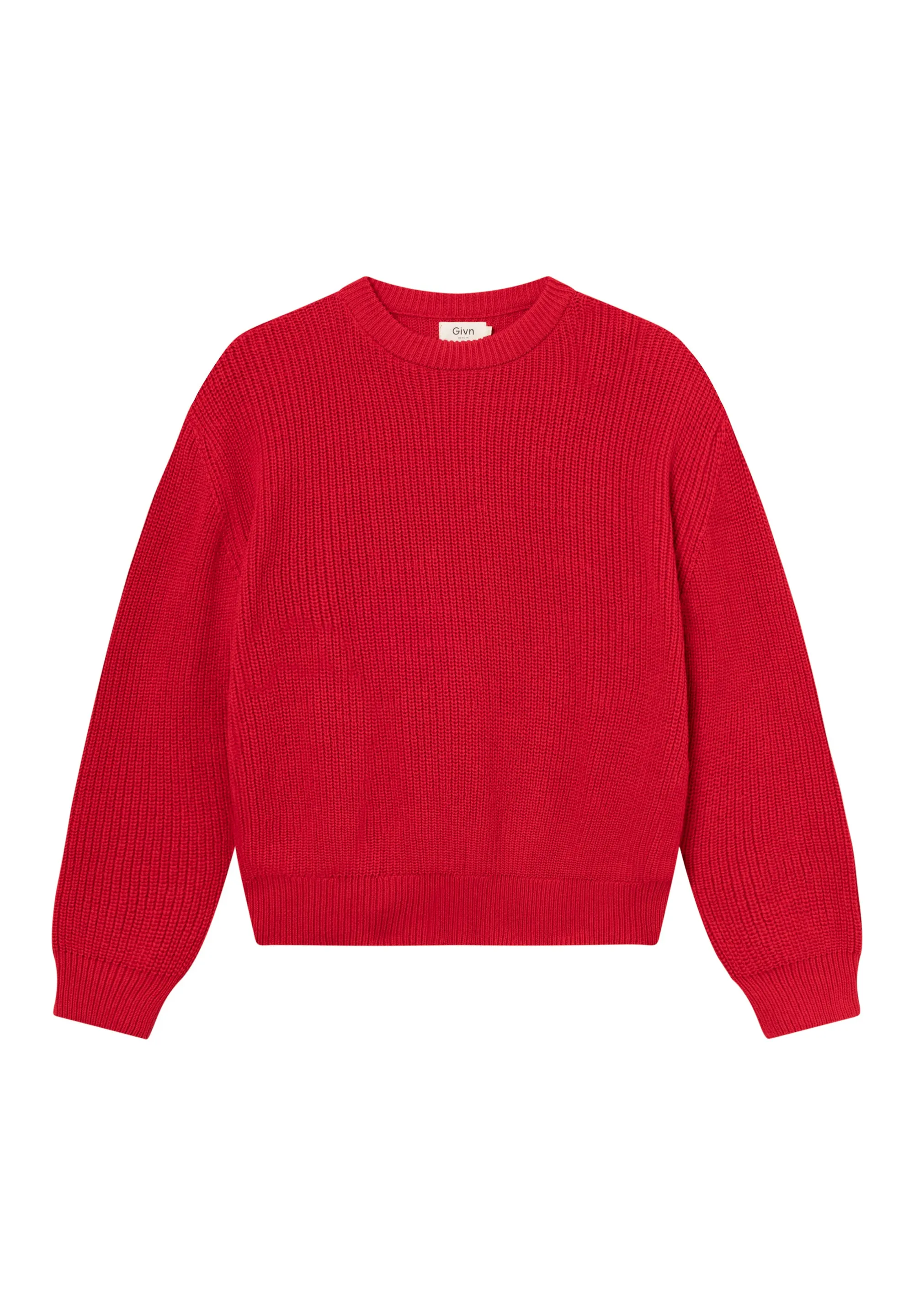 Knitted Sweater GBARIA Loose Fit Made From Organic Cotton - Strawberry Givn Berlin