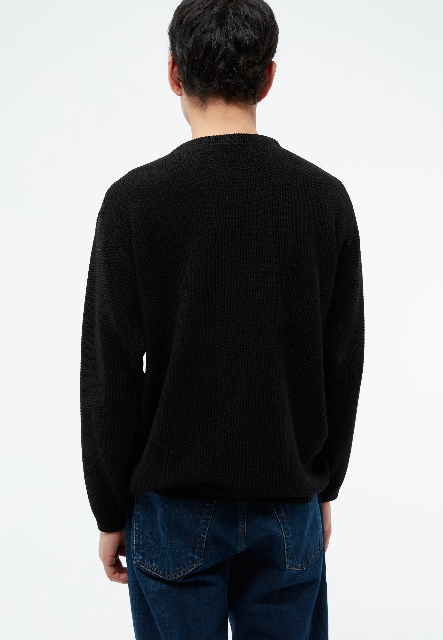 Knitted sweater GBCAMILLO made from certified merino wool - Black (Merino) Givn Berlin