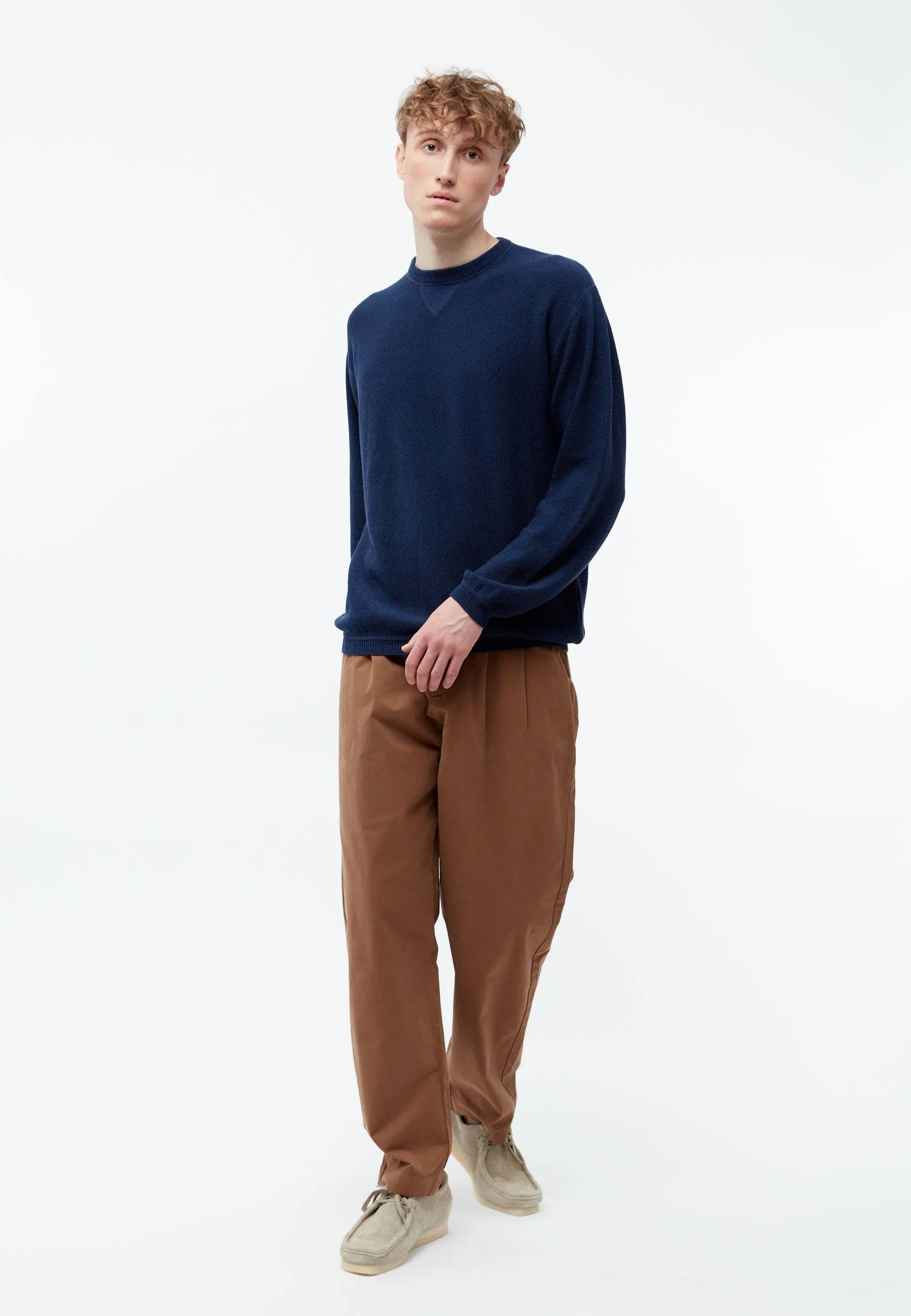 Knitted sweater GBCAMILLO made from certified merino wool - Water Blue (Merino) Givn Berlin