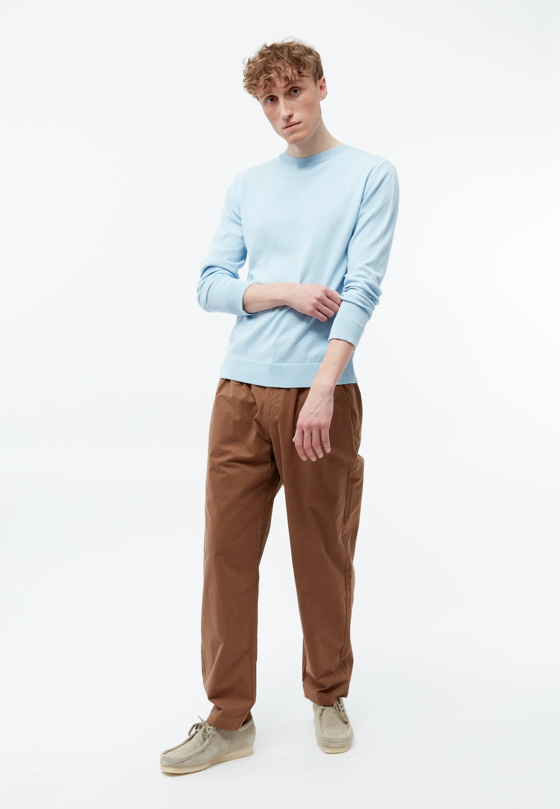 Knitted Sweater GBCOSMO Made From Organic Cotton - Ice Blue Givn Berlin