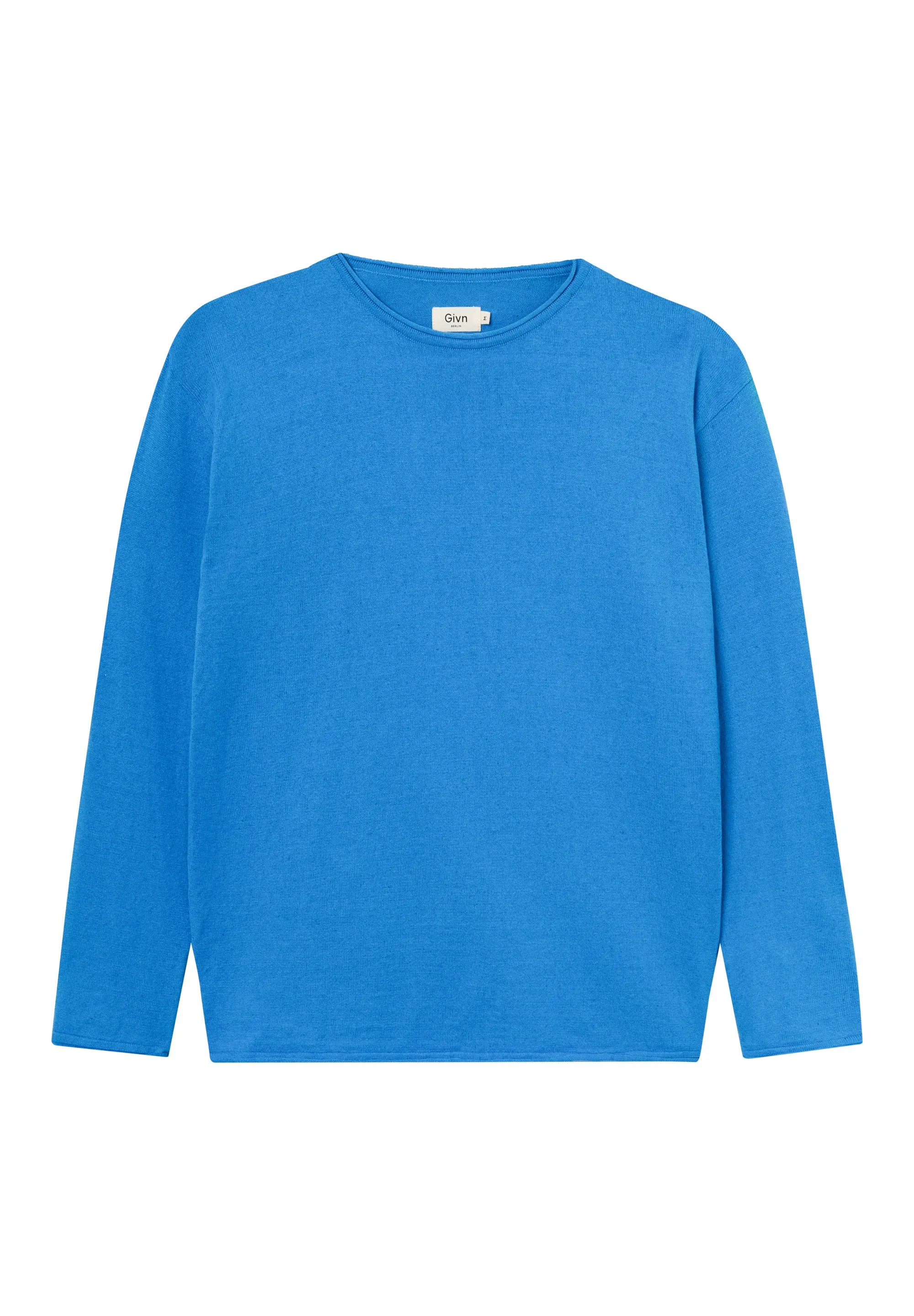 Knitted Sweater GBDENIS Made From Organic Cotton - French Blue Givn Berlin