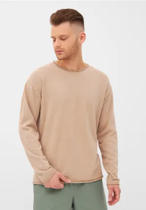 Knitted Sweater GBDENIS Made From Organic Cotton - Light Brown Givn Berlin