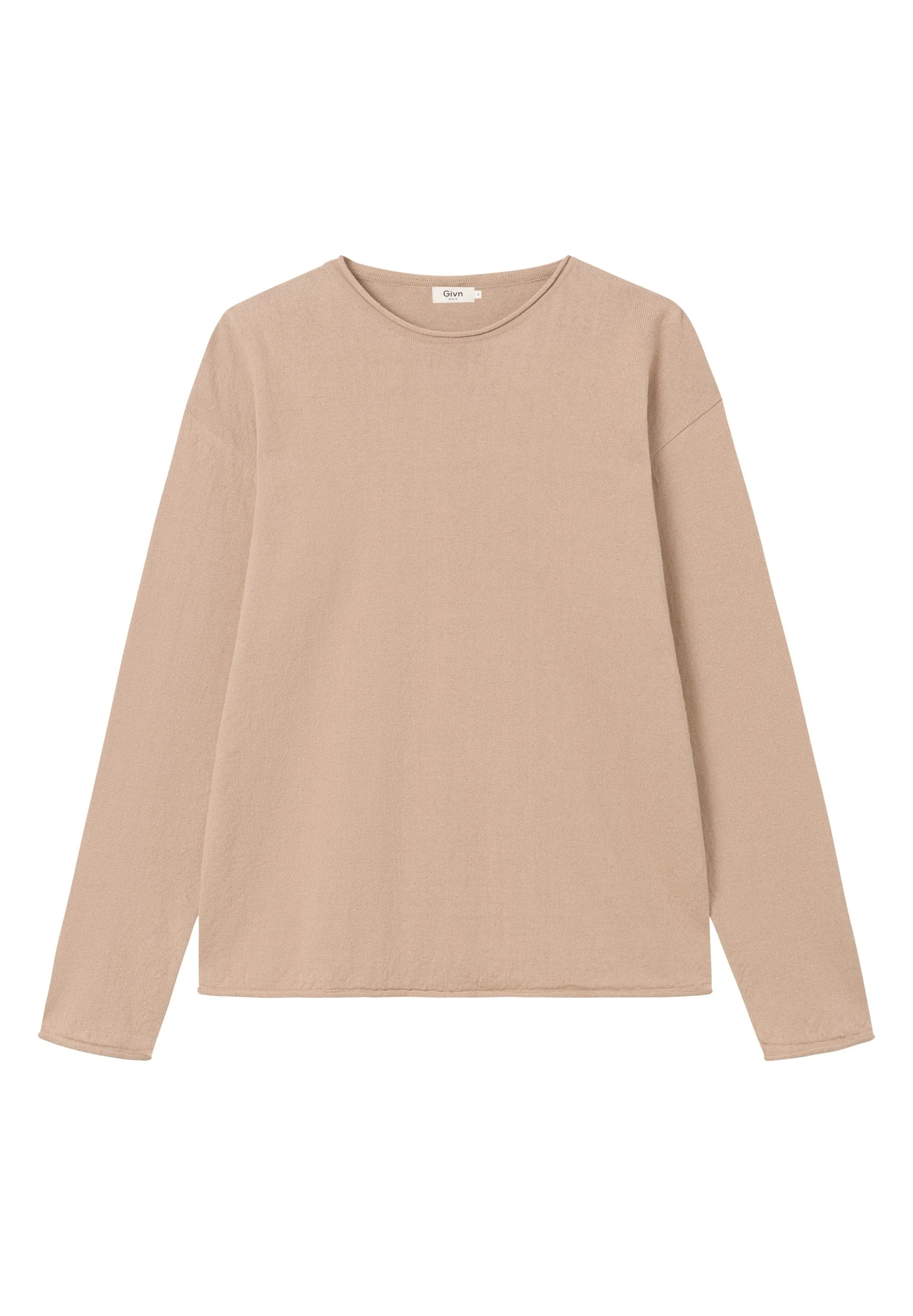 Knitted Sweater GBDENIS Made From Organic Cotton - Light Brown Givn Berlin