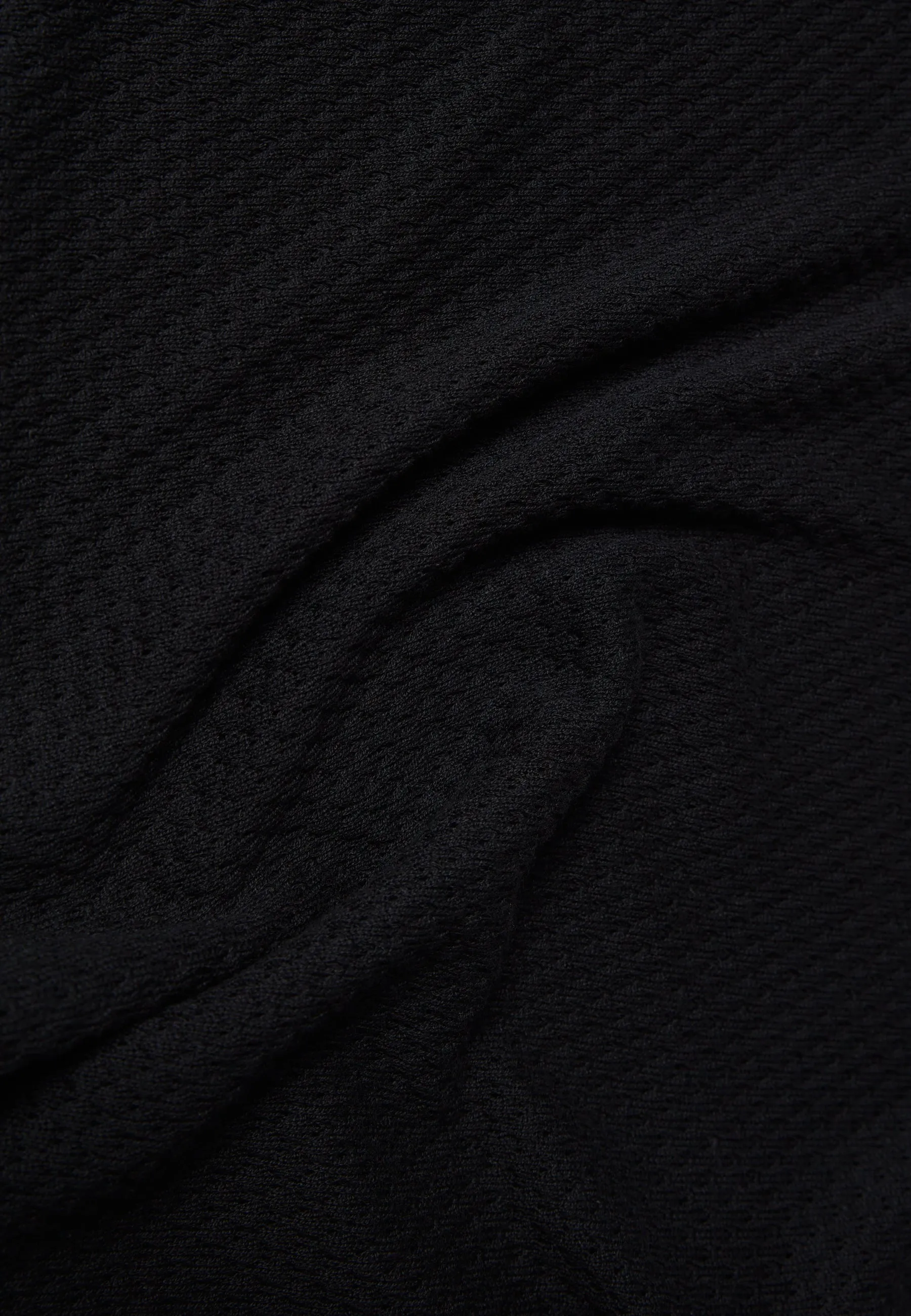 Knitted sweater GBLILLE cropped made from organic cotton in a jacquard pattern - Black (Jacquard) Givn Berlin