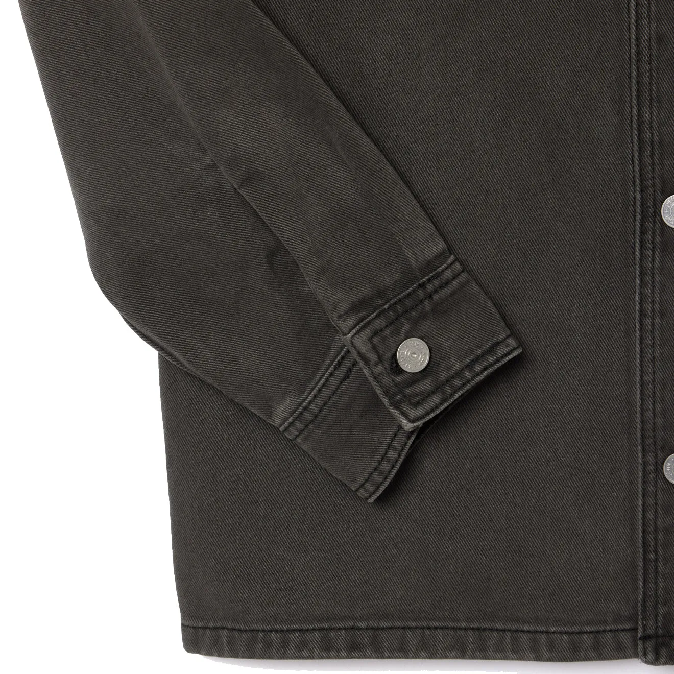 Lacoste Coloured Denim Classic Collar Overshirt  Eco Noir