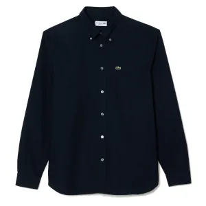 Lacoste Regular Fit Oxford Shirt Navy Blue