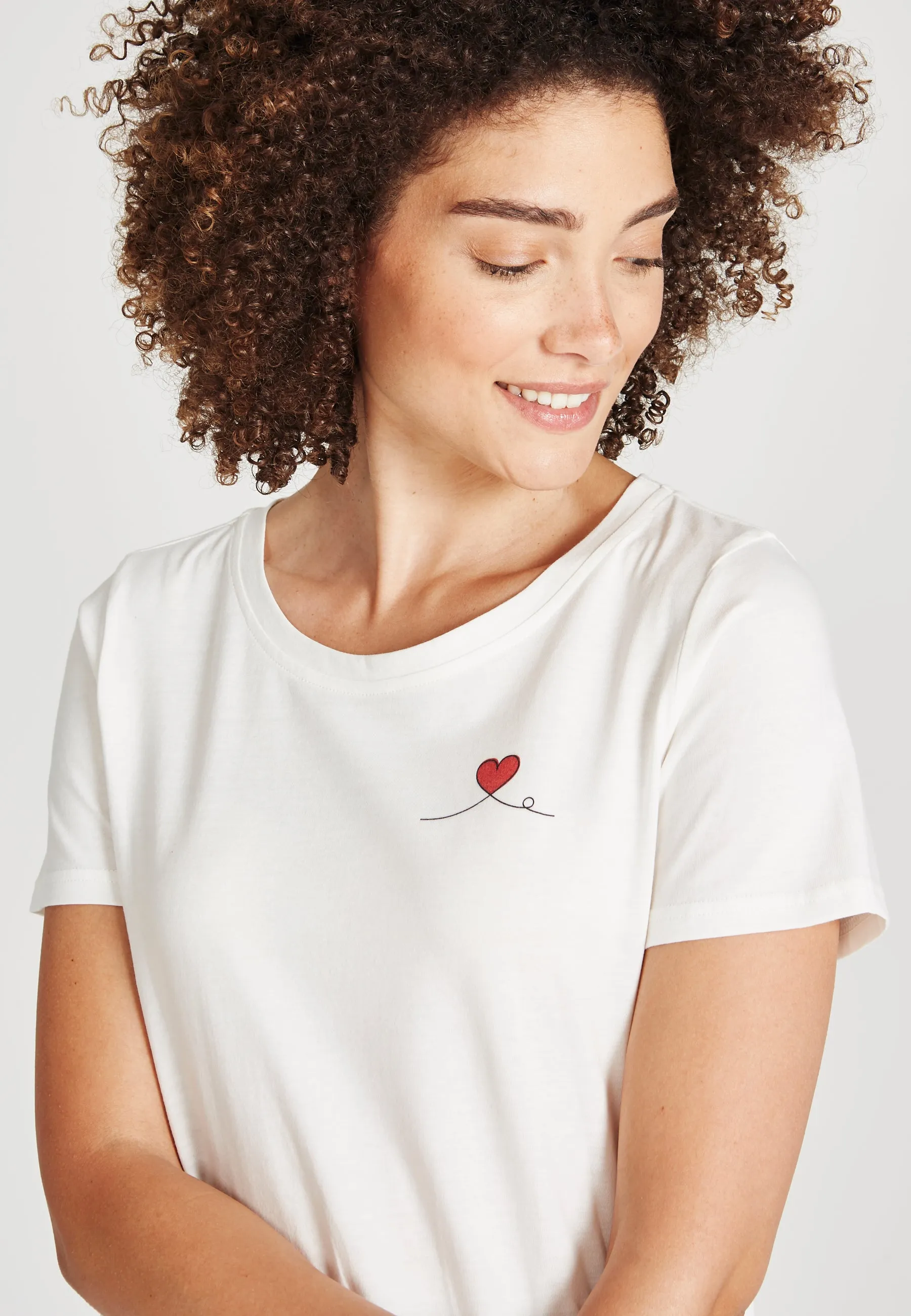 LENA T-shirt Made From Organic Cotton - White Givn Berlin