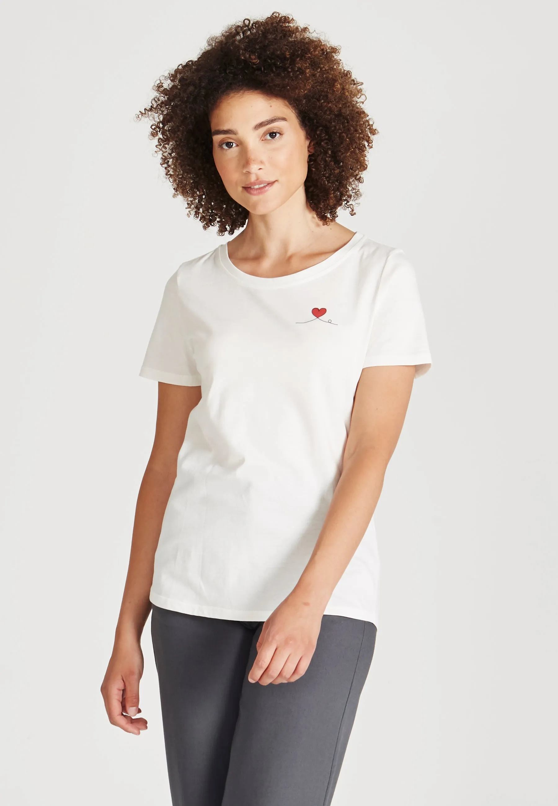 LENA T-shirt Made From Organic Cotton - White Givn Berlin
