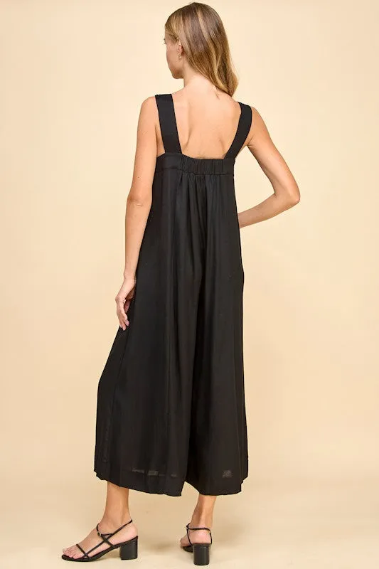 LINEN BLEND JUMPSUIT