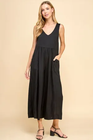 LINEN BLEND JUMPSUIT