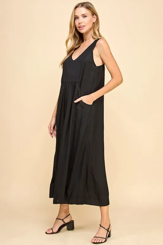 LINEN BLEND JUMPSUIT