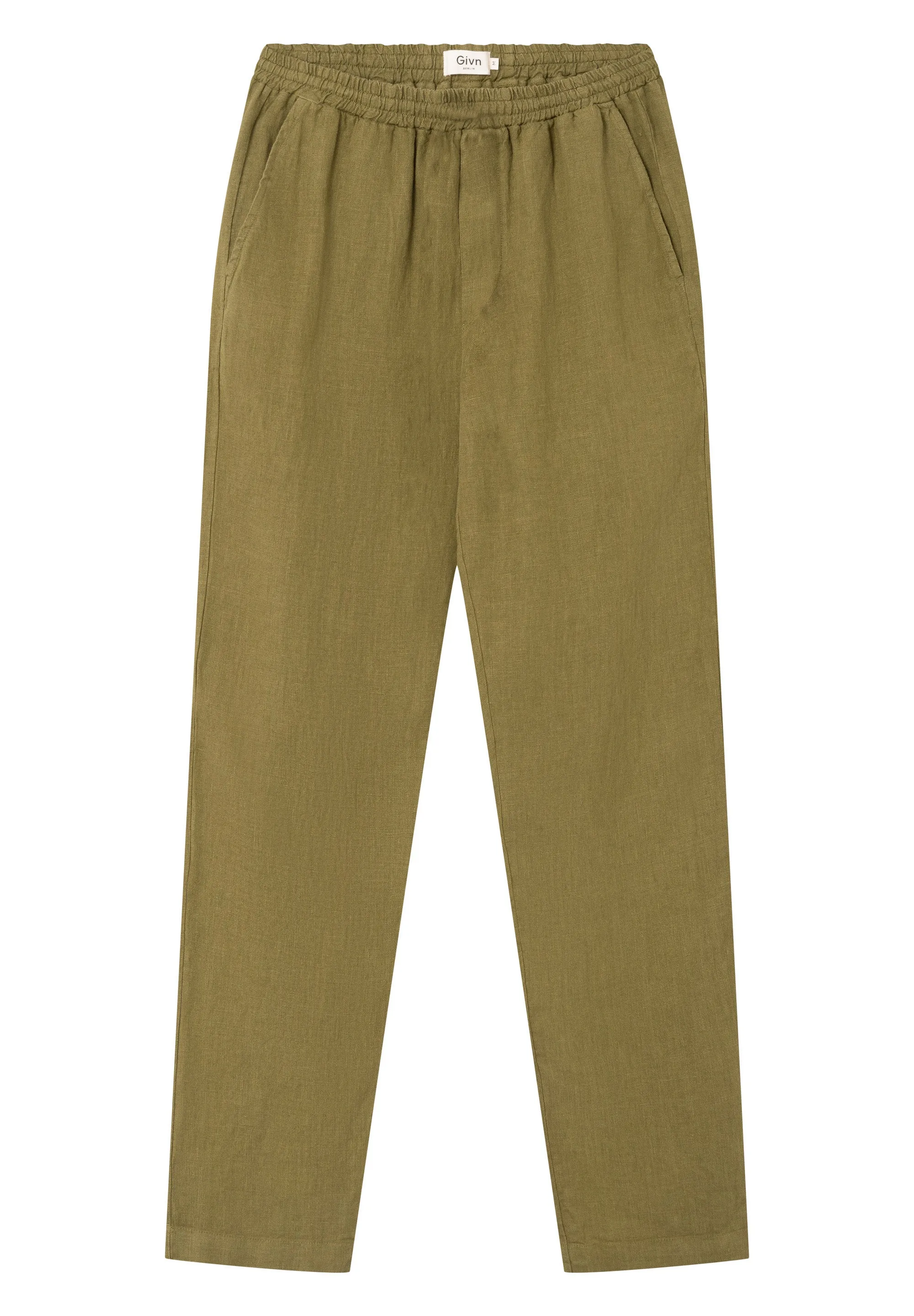 Linen Chino Pants ERIC - Olive Oil (Linen) Givn Berlin
