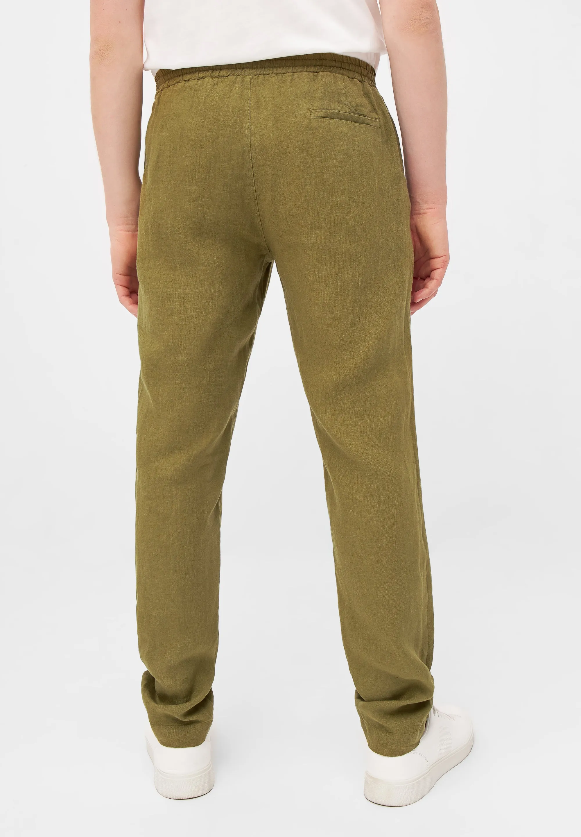 Linen Chino Pants ERIC - Olive Oil (Linen) Givn Berlin