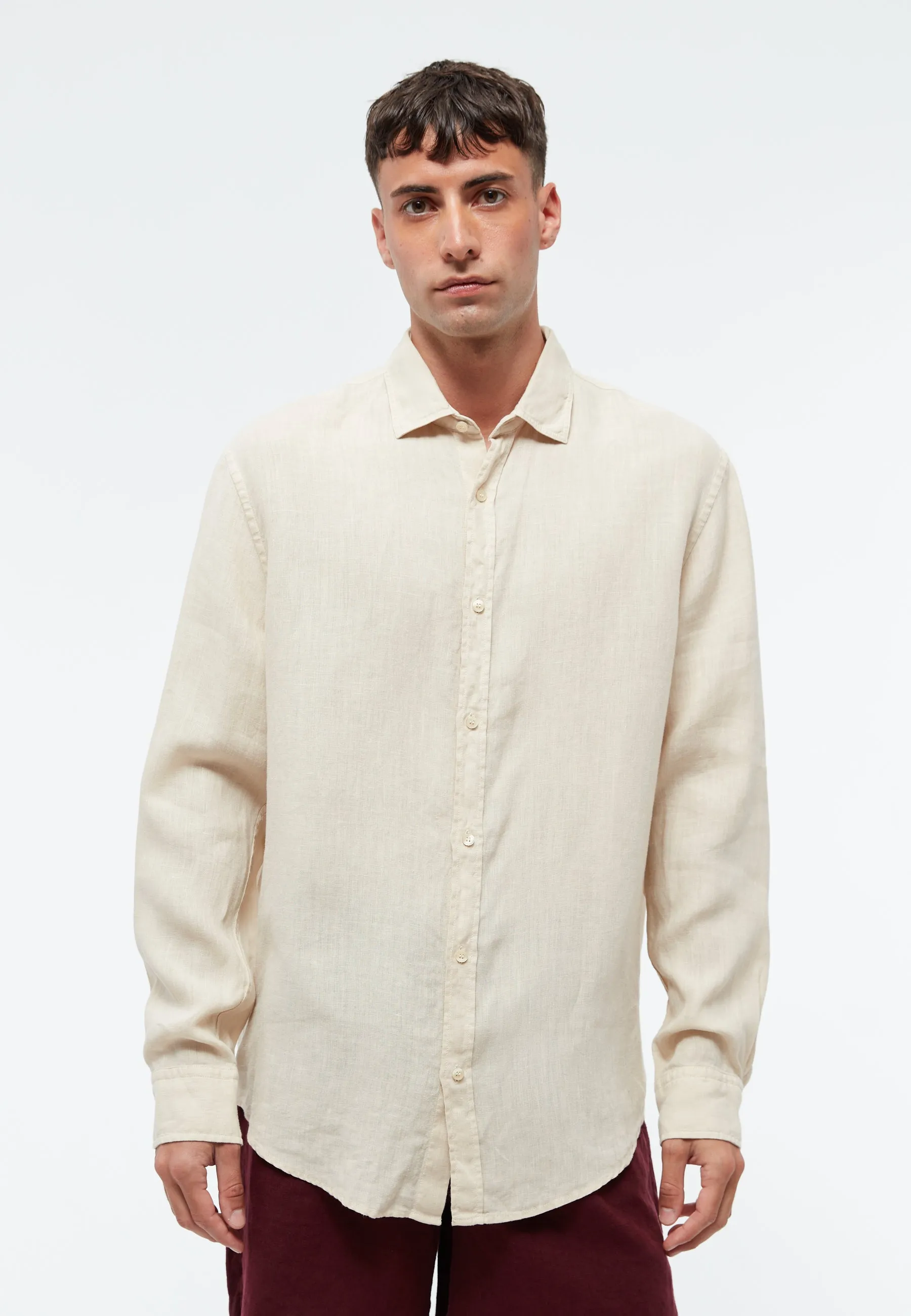Linen shirt GBJOHN relaxed - Beige (Linen) Givn Berlin