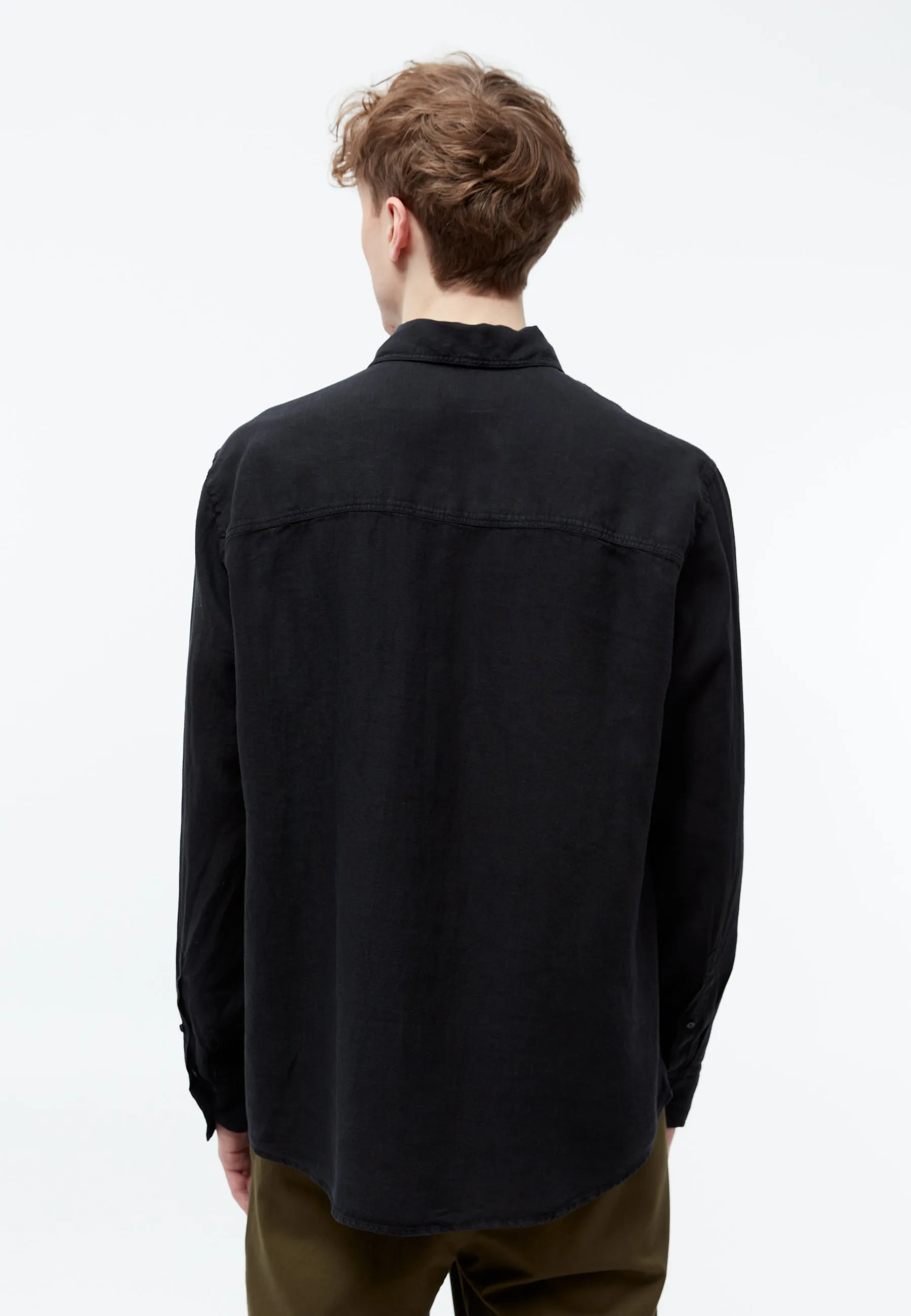 Linen shirt GBJOHN relaxed - Black (Linen) Givn Berlin