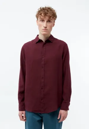 Linen shirt GBJOHN relaxed - Burgundy (Linen) Givn Berlin