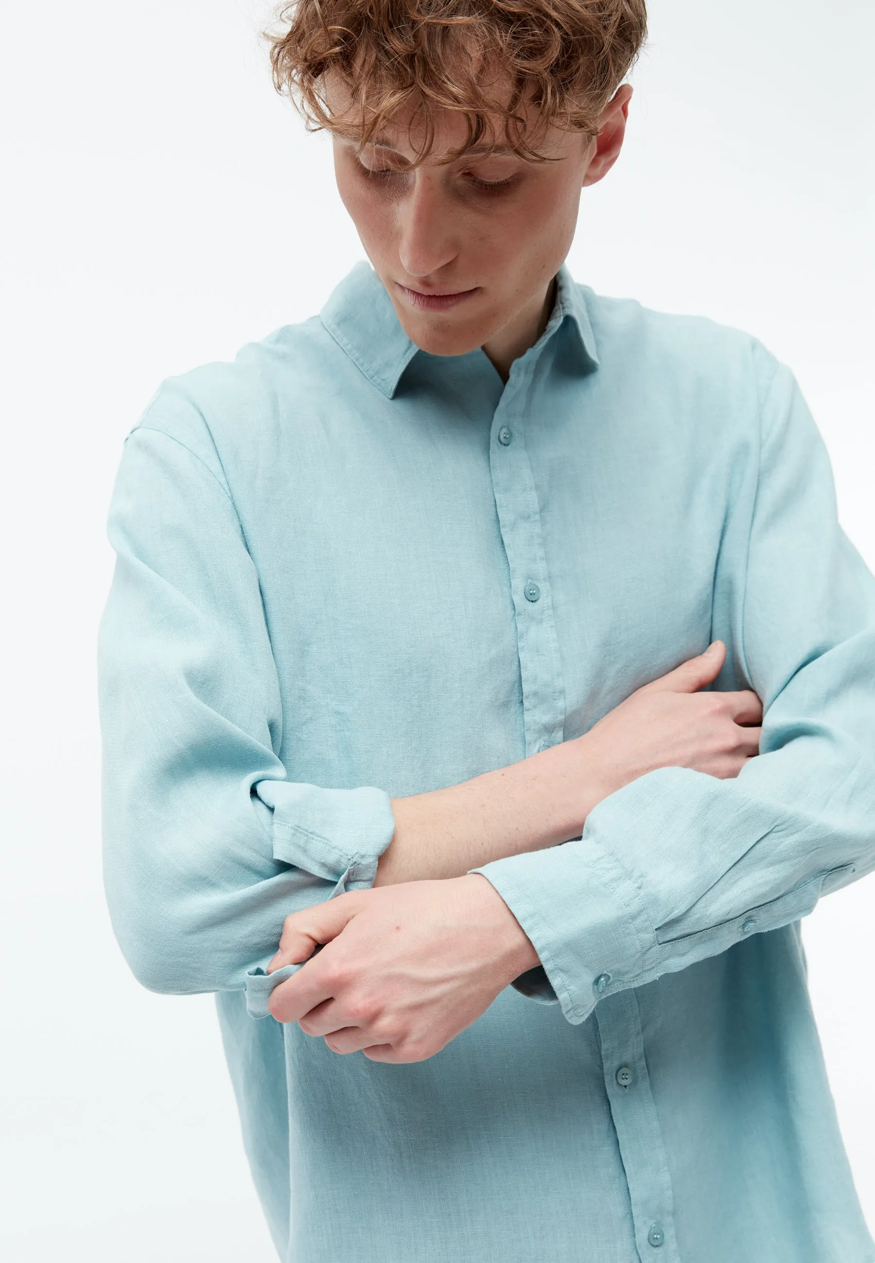 Linen shirt GBJOHN relaxed - Irish Mint (Linen) Givn Berlin