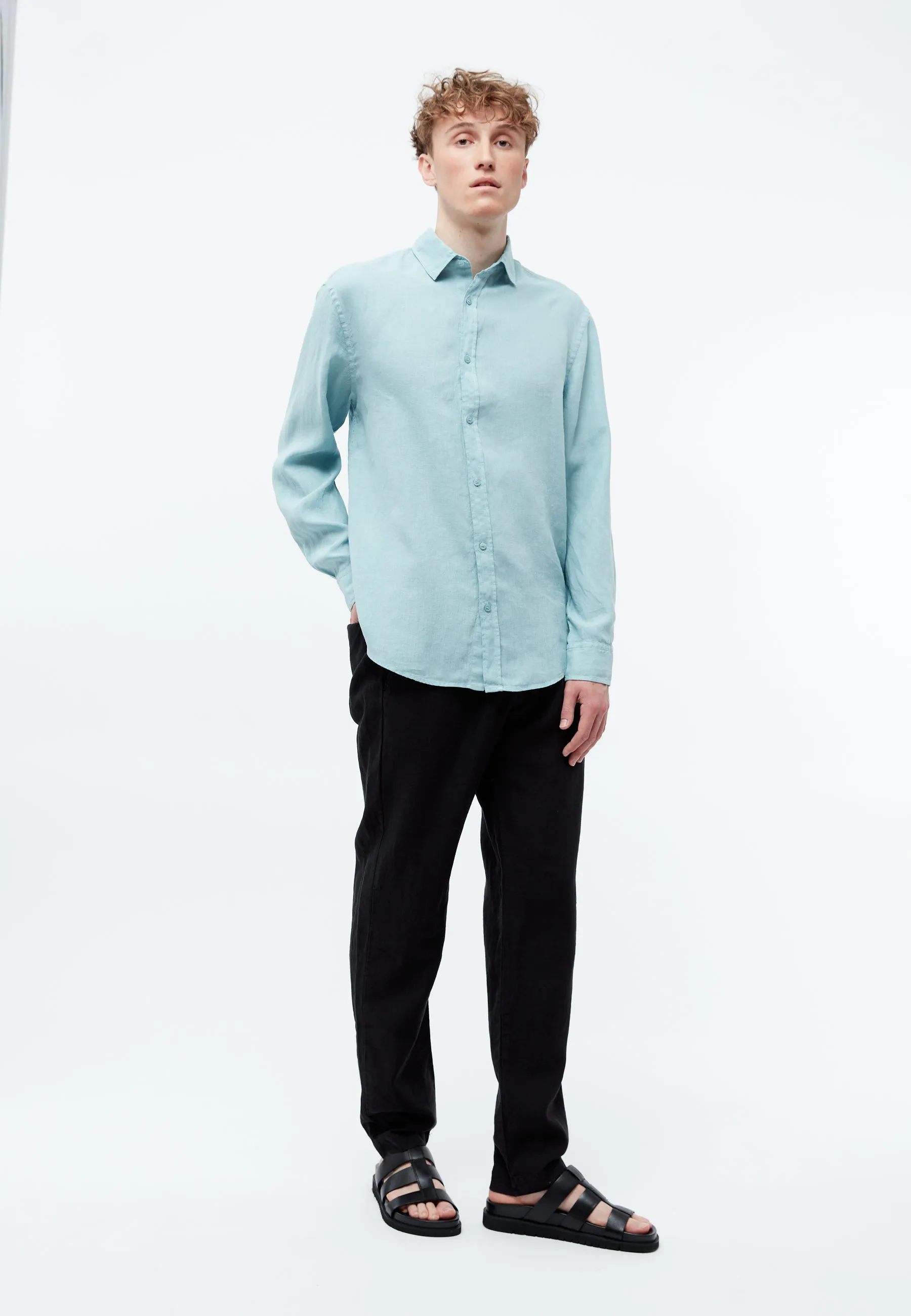 Linen shirt GBJOHN relaxed - Irish Mint (Linen) Givn Berlin