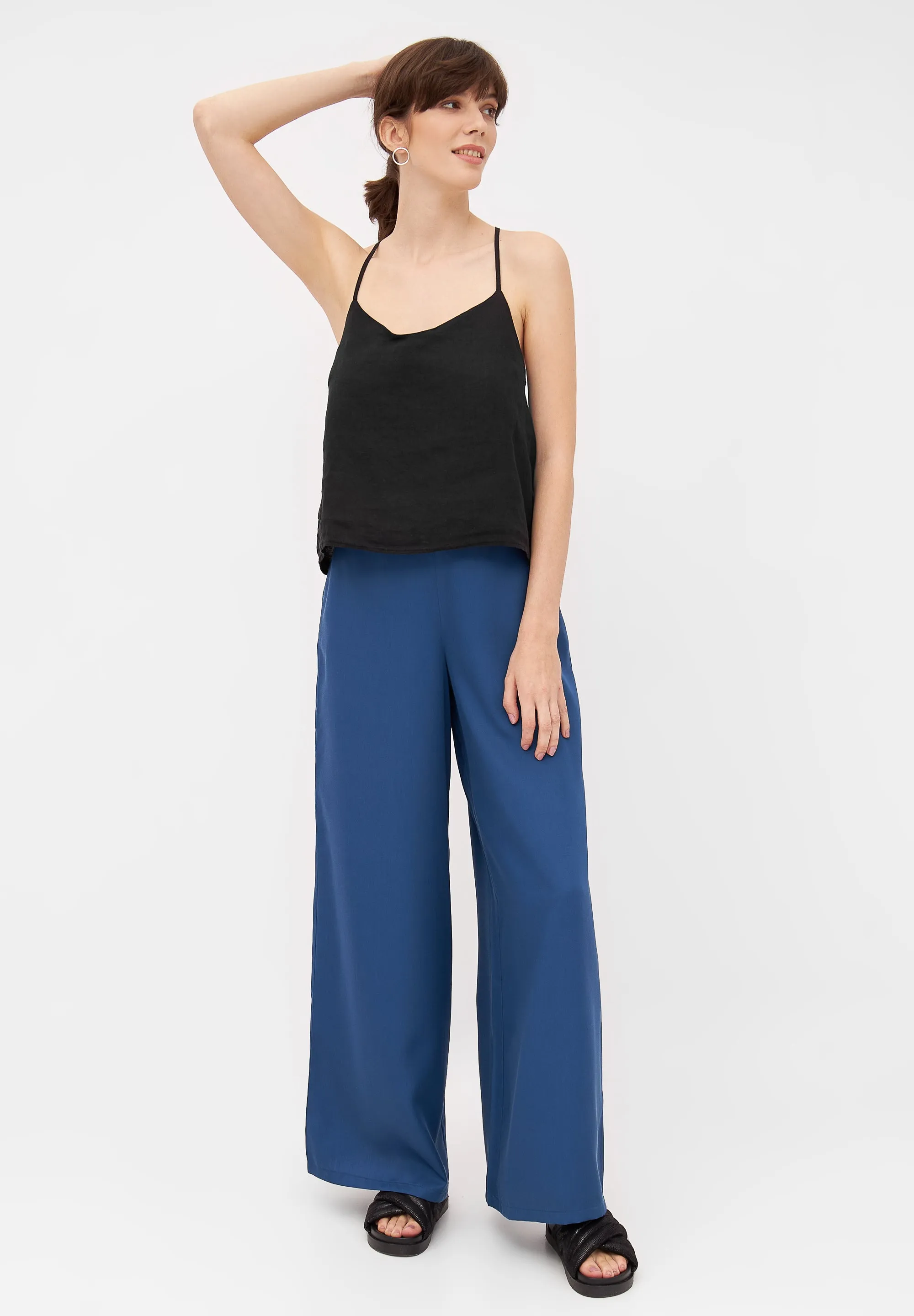 Linen Top JULIE - Black (Linen) Givn Berlin