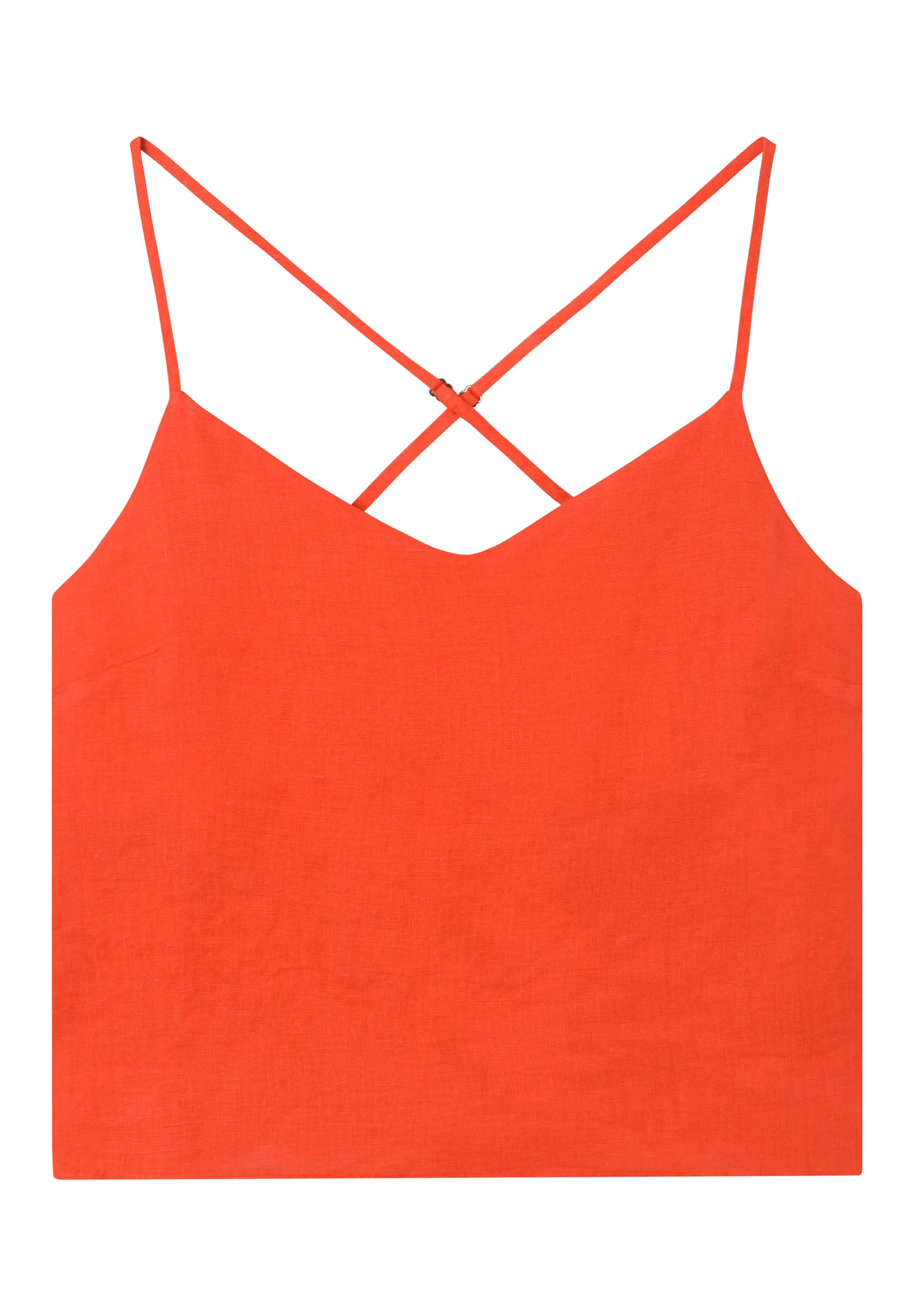 Linen Top JULIE - Sunset Orange (Linen) Givn Berlin