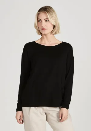 Long sleeve POLLY in TENCEL™ Lyocell - Black (Tencel) Givn Berlin