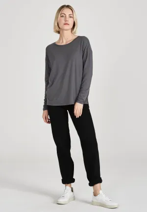 Long sleeve POLLY in TENCEL™ Lyocell - Shadow Grey (Tencel) Givn Berlin