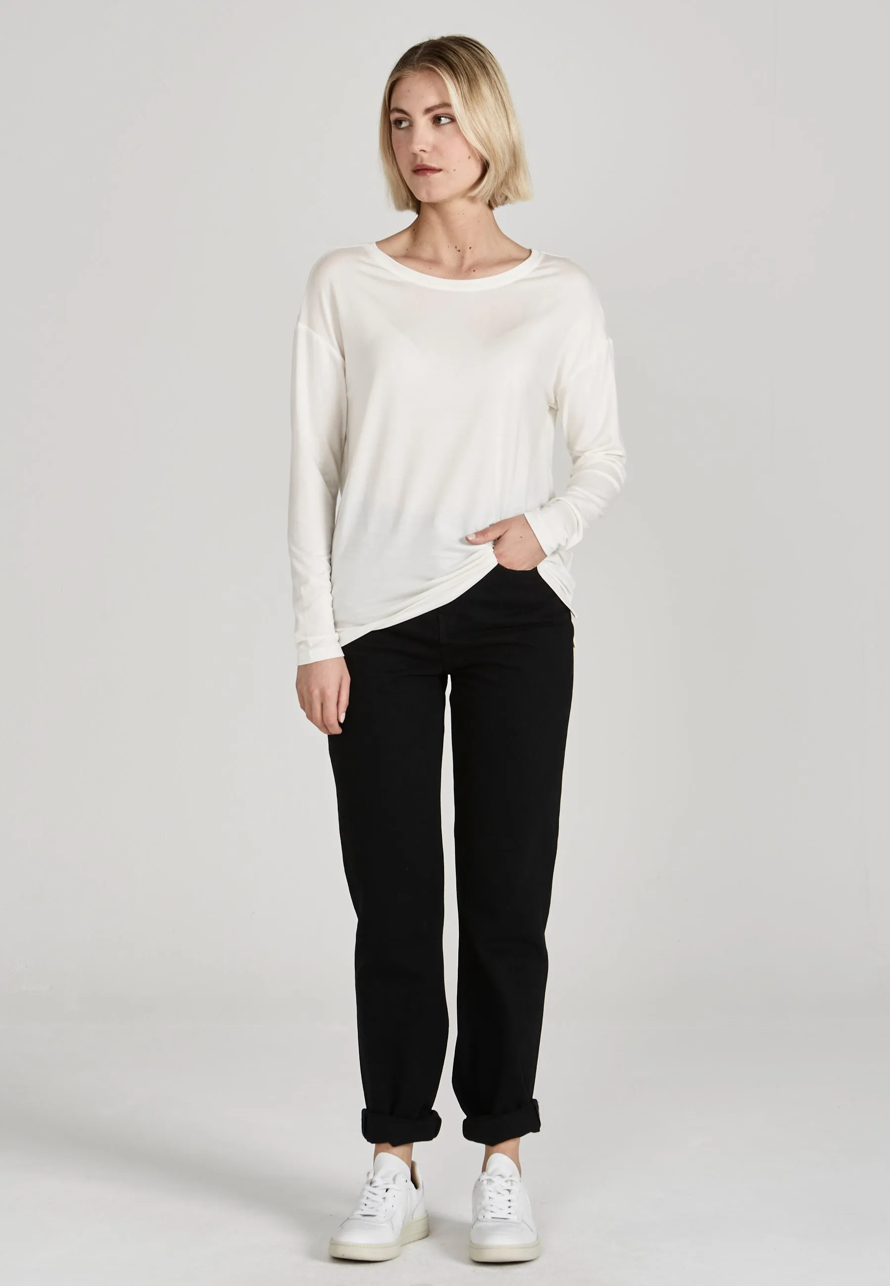 Long sleeve POLLY in TENCEL™ Lyocell - Undyed (Tencel) Givn Berlin