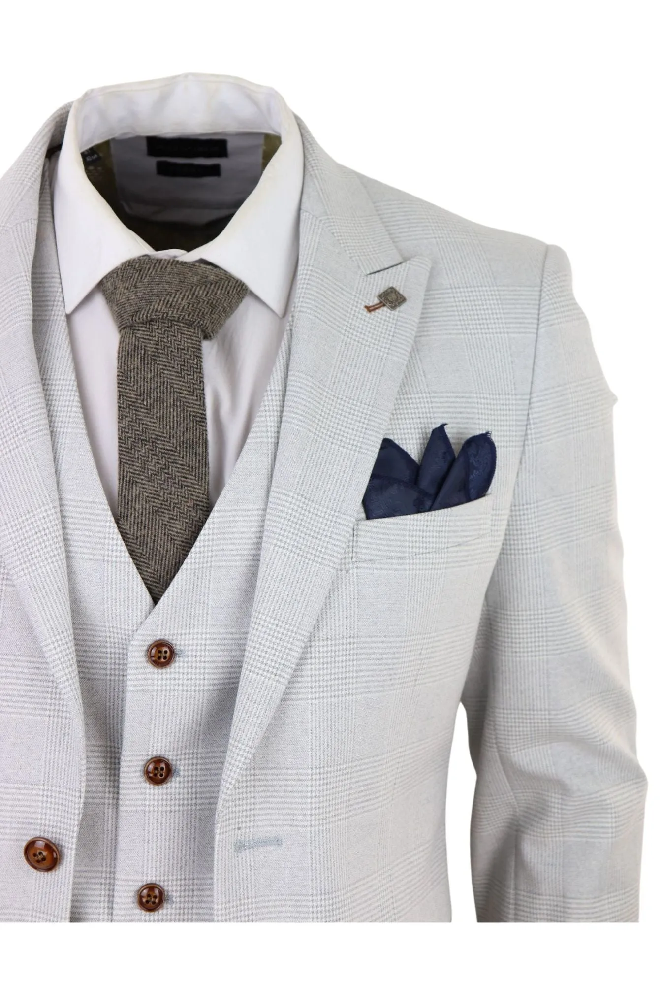 Mark 3 Piece Tweed Check Suit