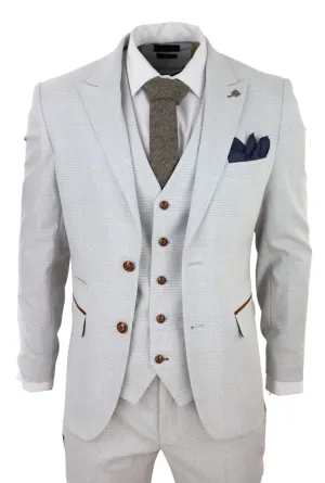 Mark 3 Piece Tweed Check Suit