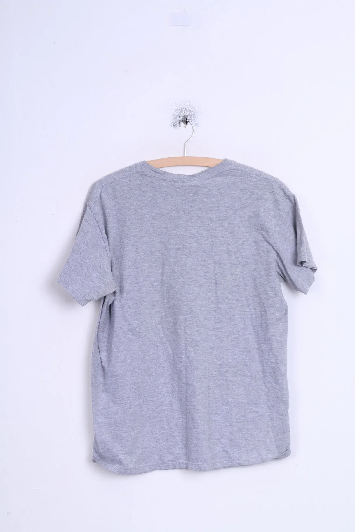 Marvel Comics Mens L Shirt Grey Cotton Sport Crew Neck