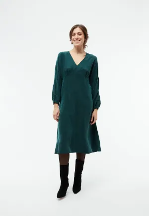 Midi dress GBANISSA made of cupro (Bemberg™) - Dark Teal Givn Berlin